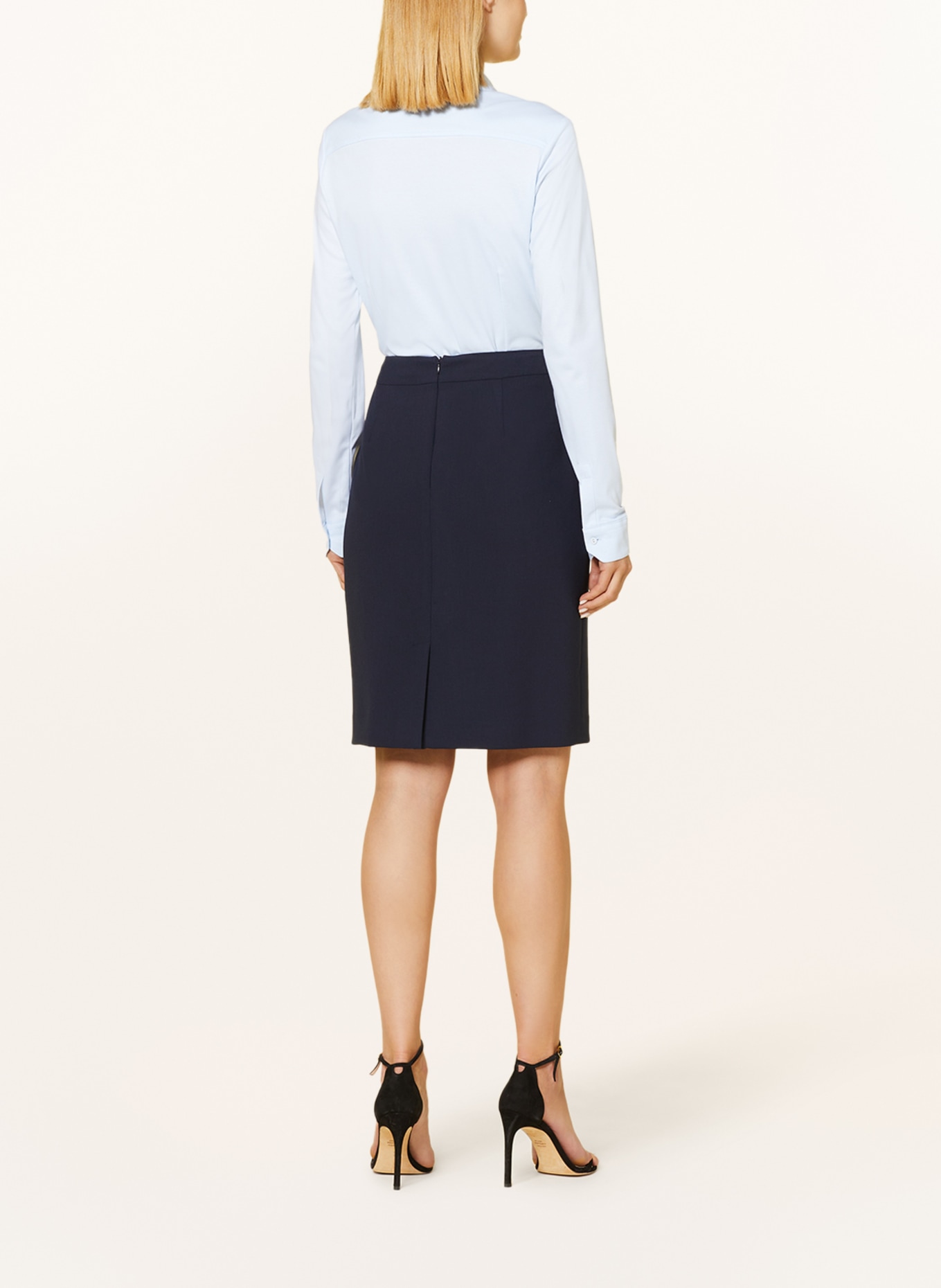 s.Oliver BLACK LABEL Rok: DONKERBLAUW