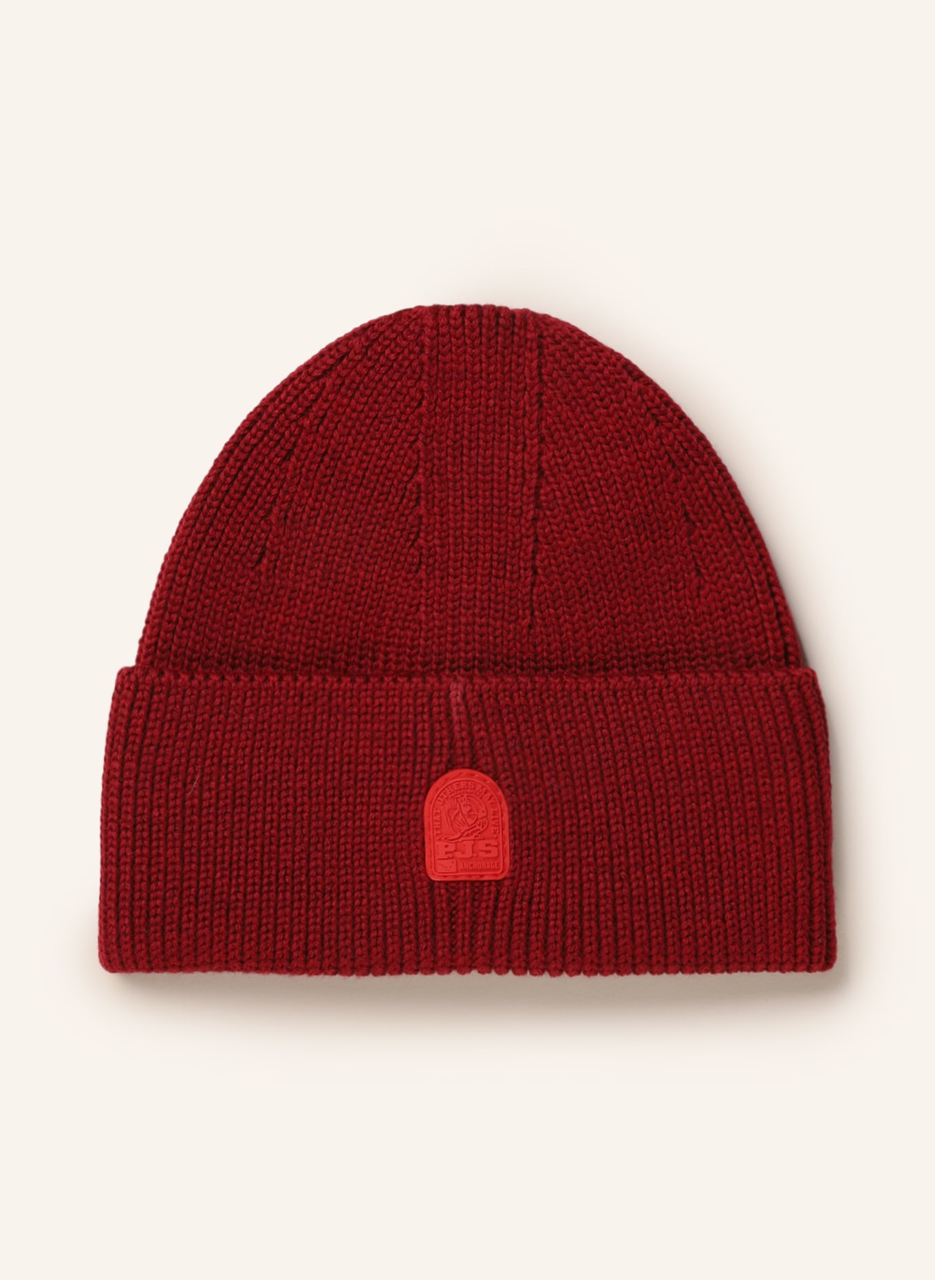 PARAJUMPERS Beanie PLAIN BEANIE, Color: DARK RED (Image 1)