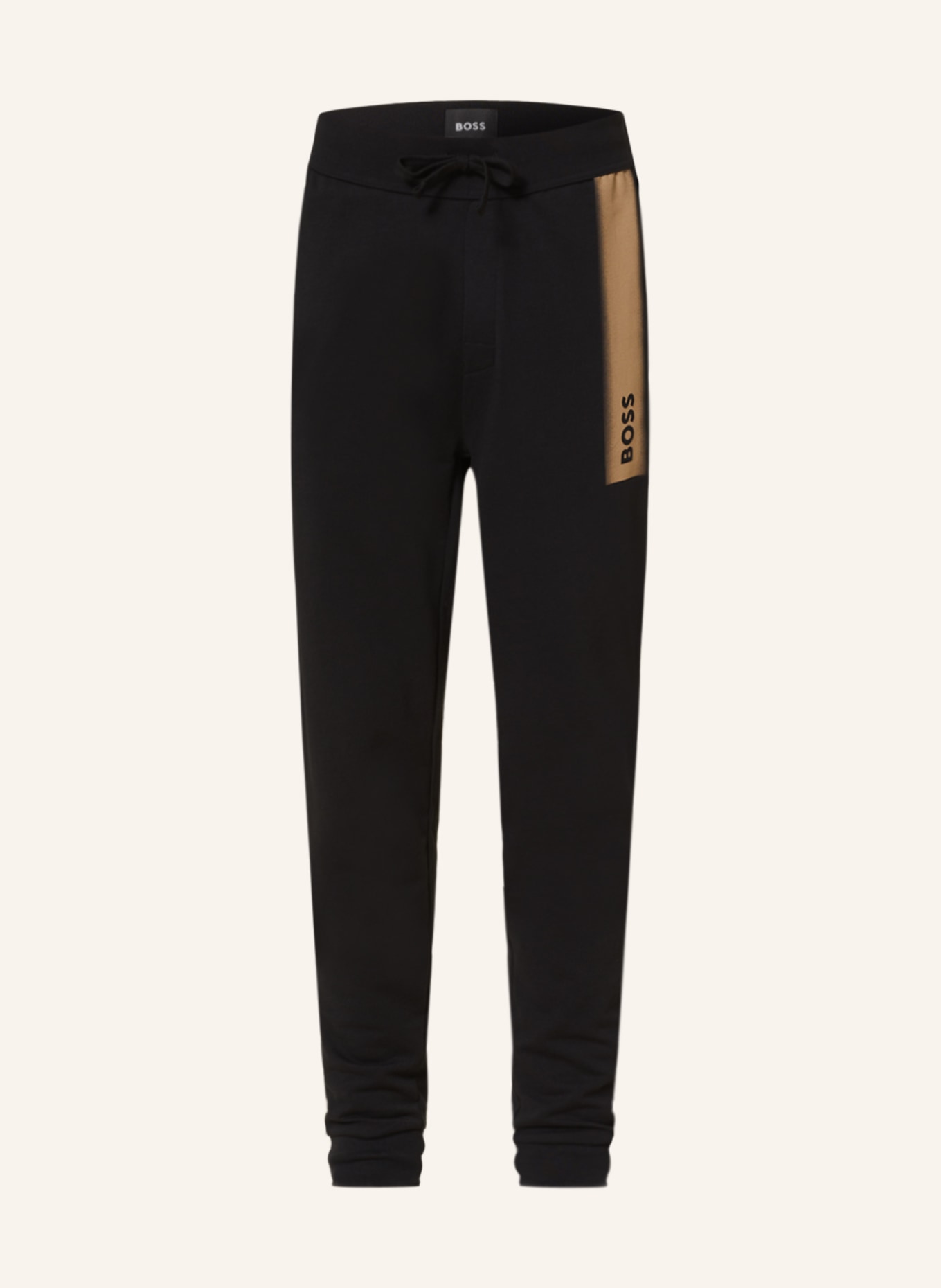 BOSS Lounge pants AUTHENTIC, Color: BLACK/ LIGHT BROWN (Image 1)