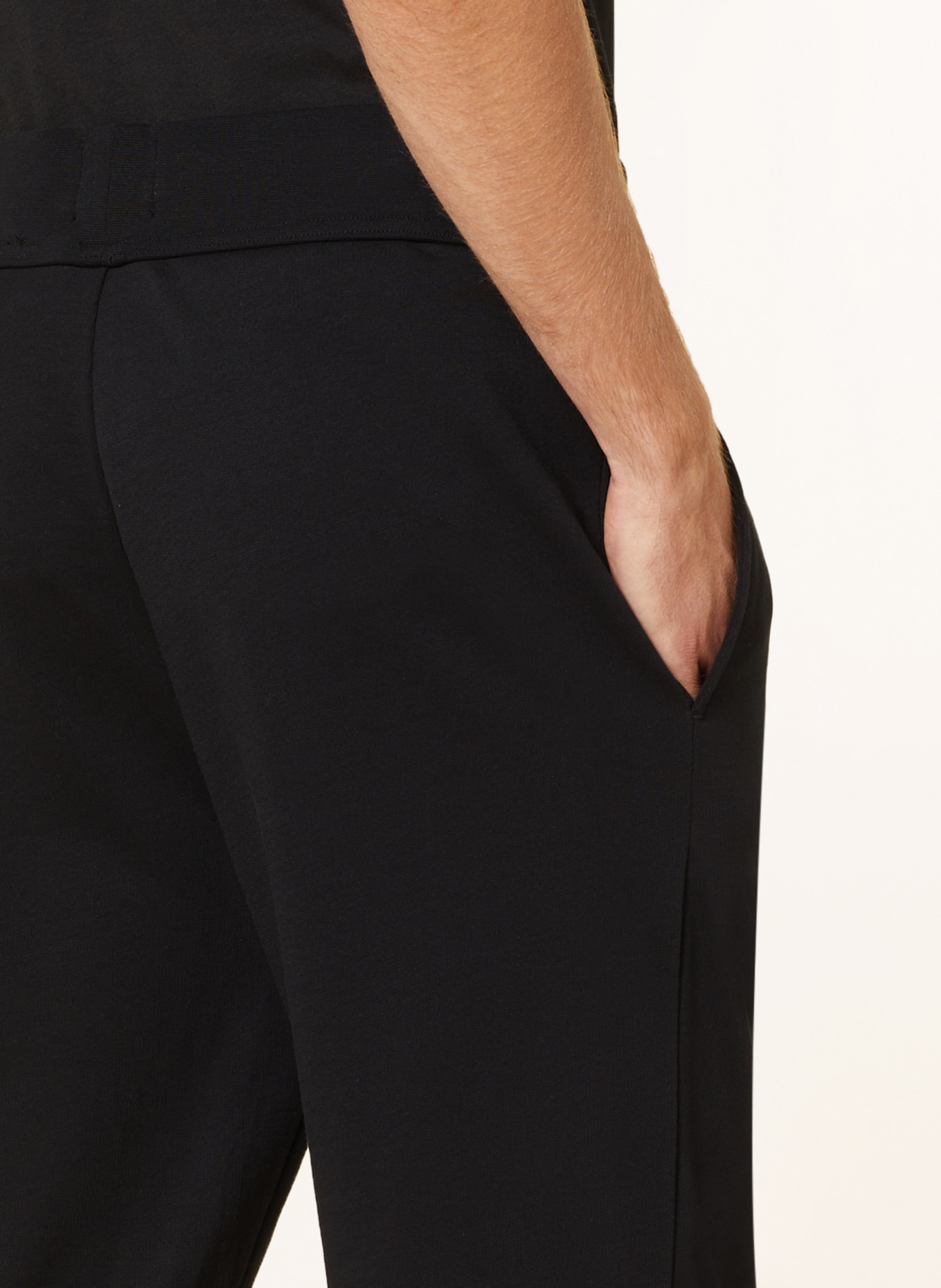 BOSS Lounge pants AUTHENTIC, Color: BLACK/ LIGHT BROWN (Image 6)