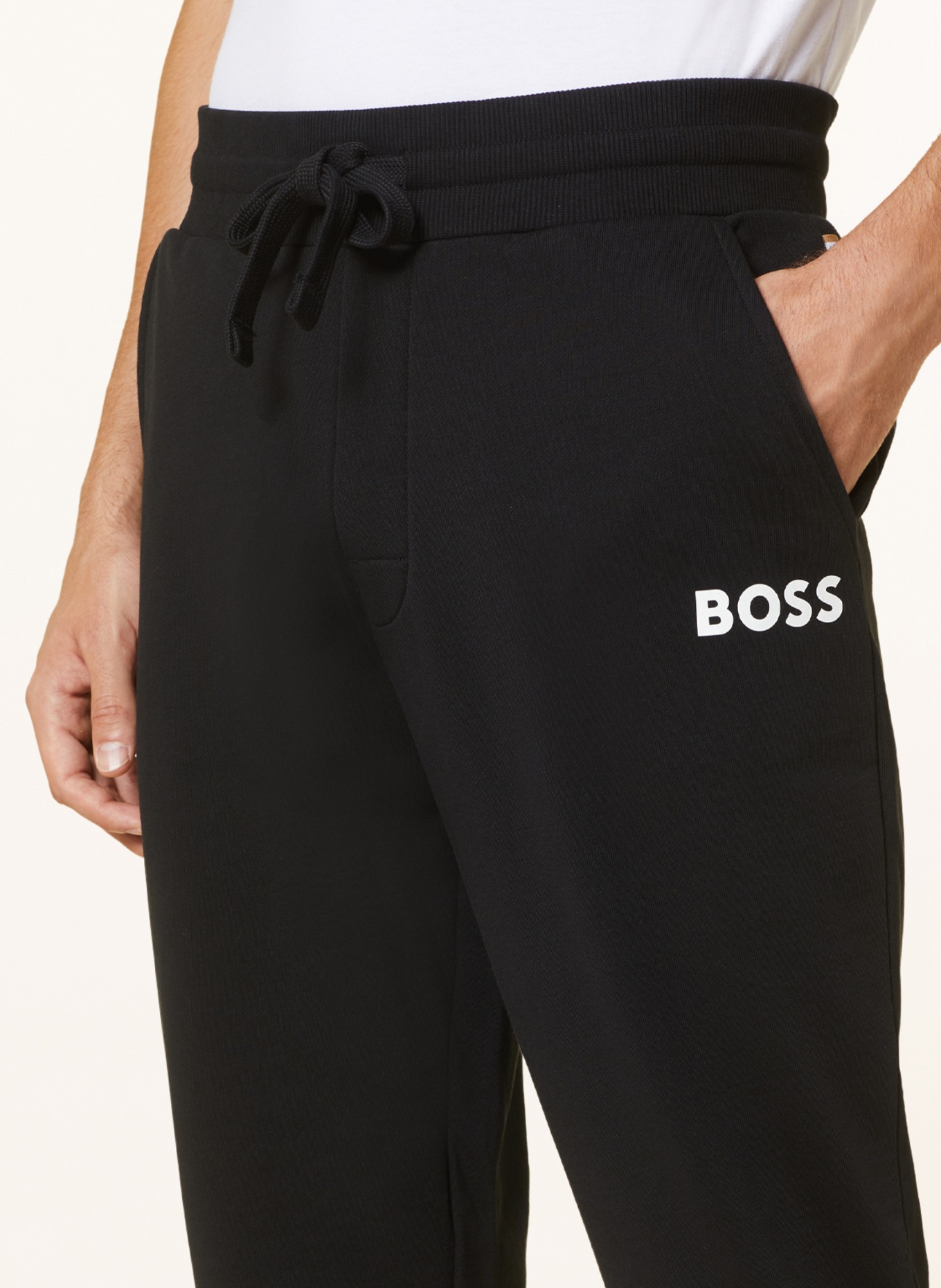 BOSS Sweatpants, Color: BLACK/ WHITE (Image 5)