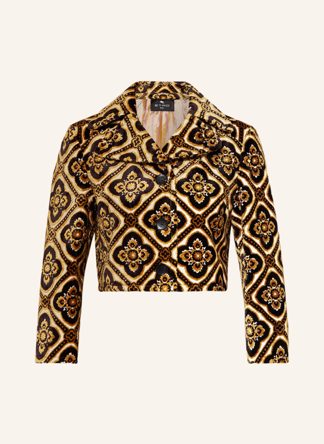 ETRO Jacquard jacket, Color: BLACK/ LIGHT BROWN/ WHITE (Image 1)