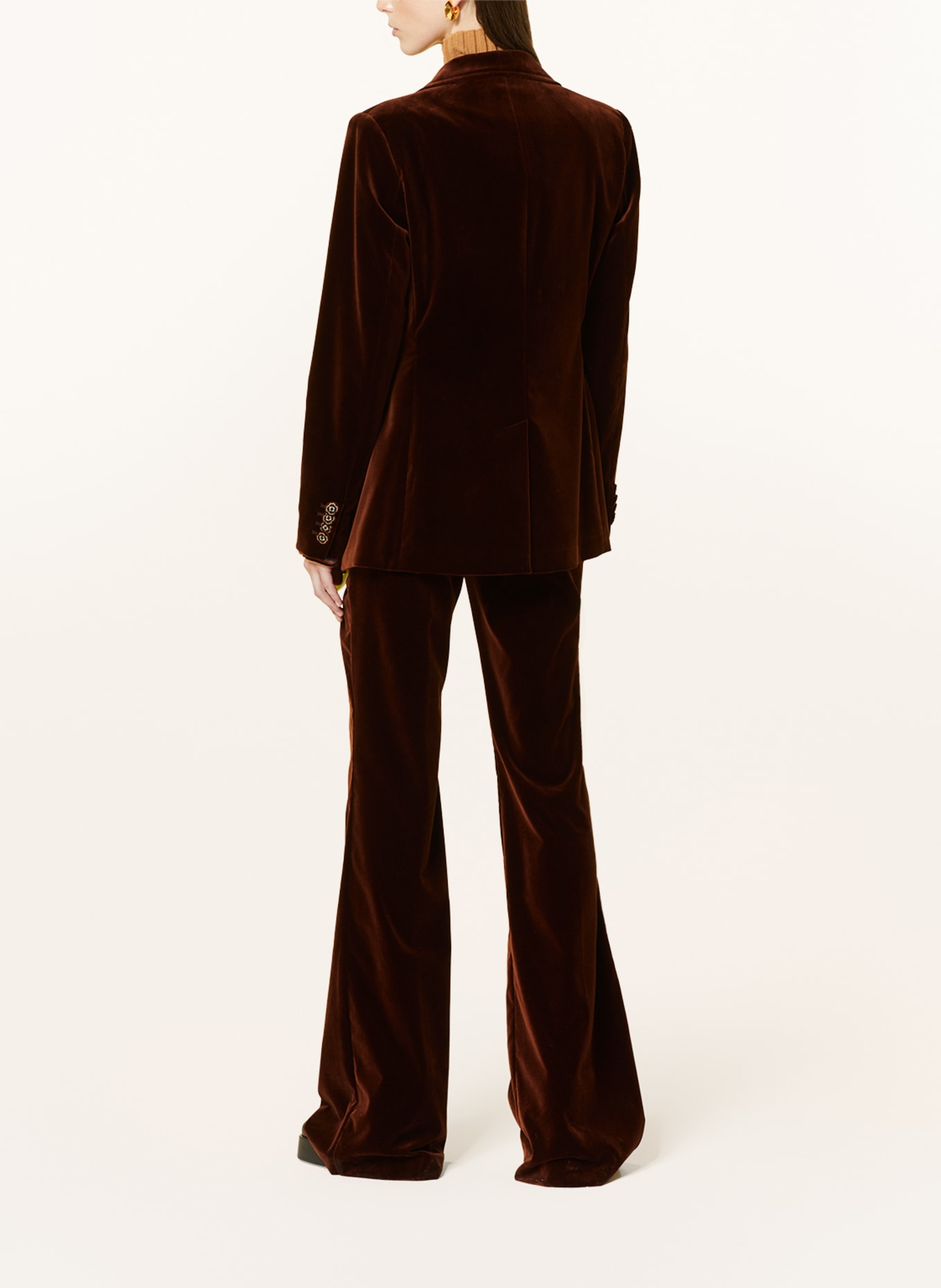 ETRO Velvet blazer, Color: BROWN (Image 3)