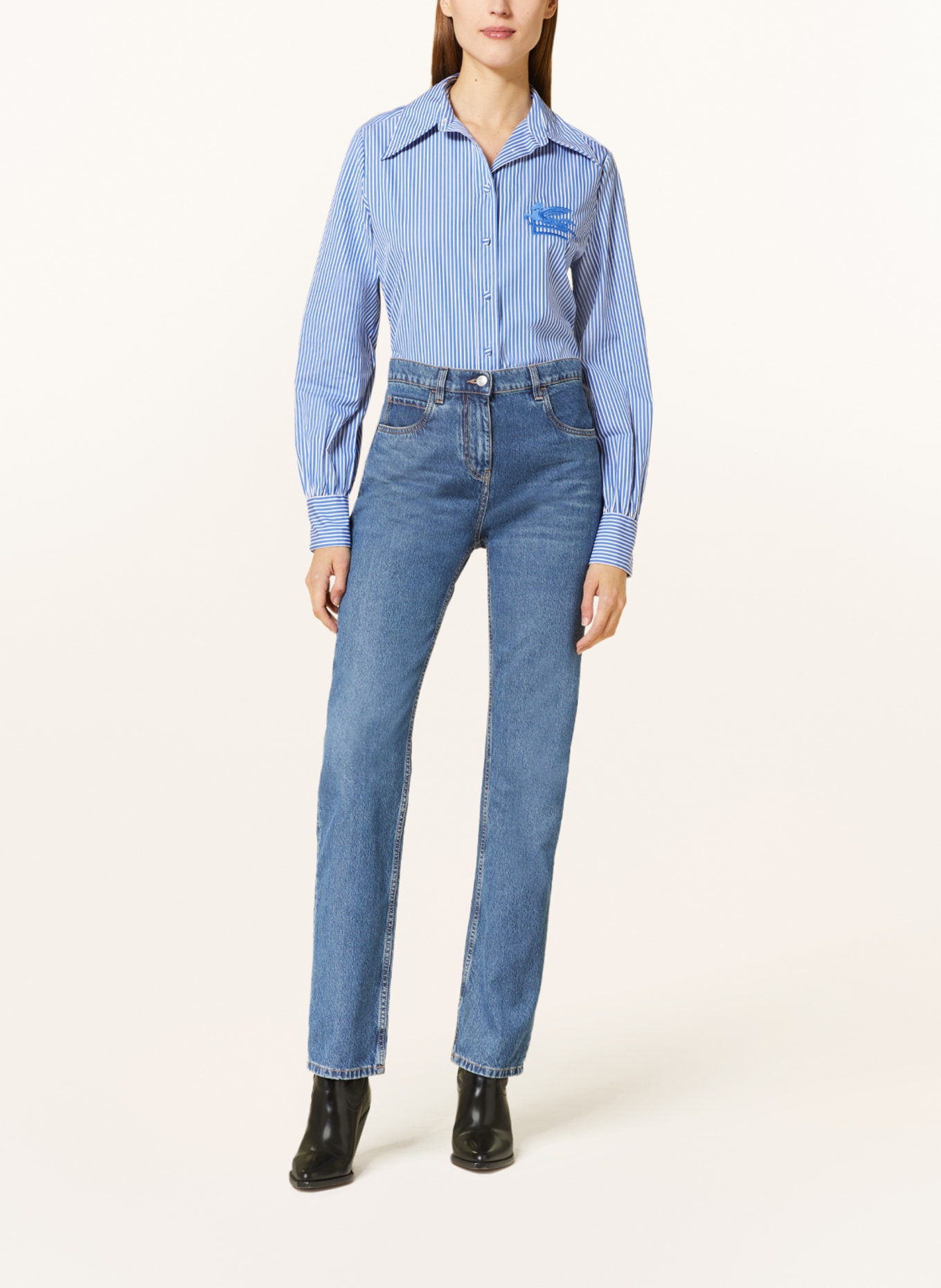 ETRO Straight jeans, Color: 0200 BLUE (Image 2)