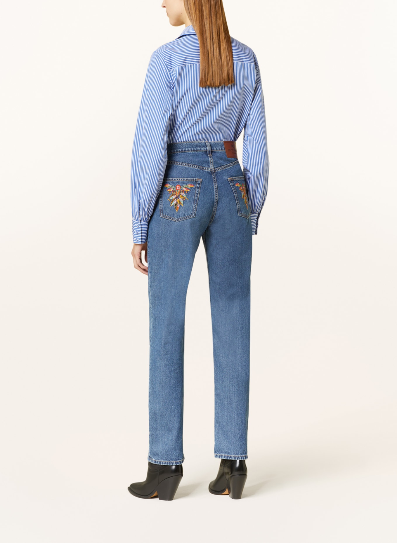 ETRO Straight jeans, Color: 0200 BLUE (Image 3)