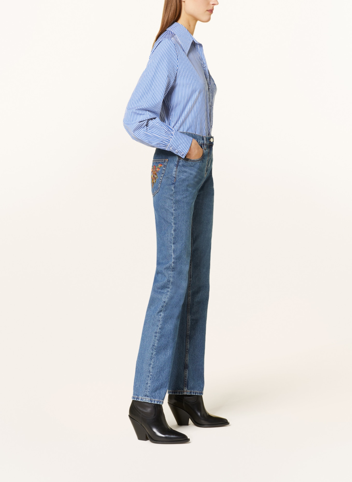 ETRO Straight jeans, Color: 0200 BLUE (Image 4)