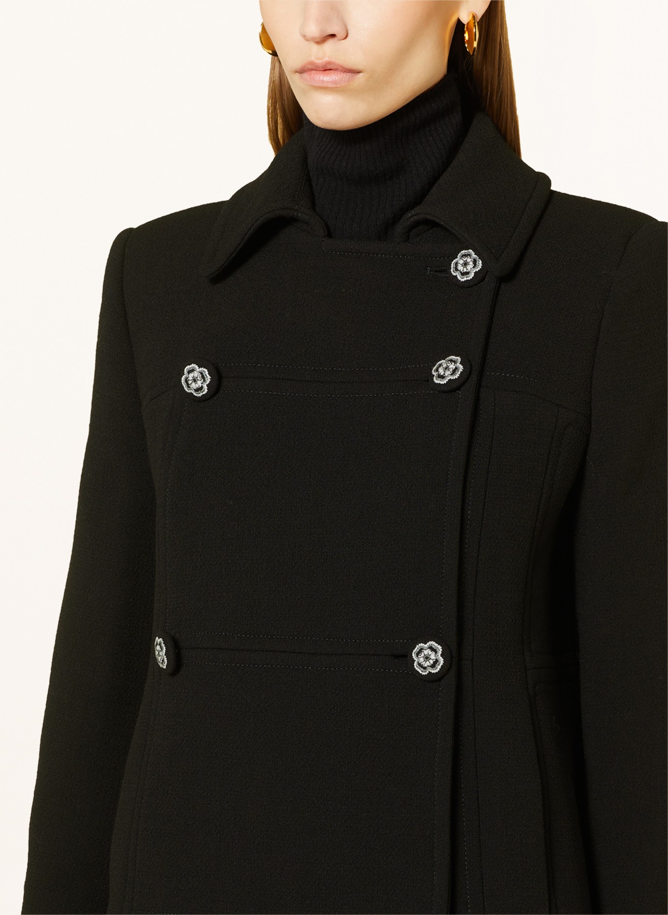 ETRO Wool coat, Color: BLACK (Image 4)