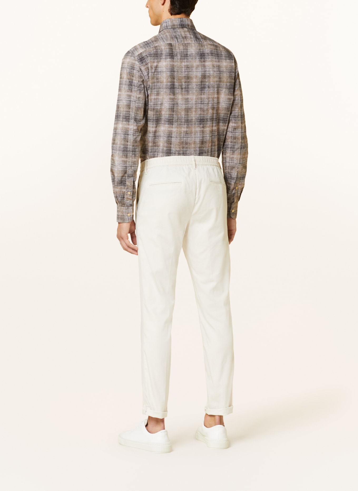 PROFUOMO Shirt regular fit, Color: BEIGE/ DARK GRAY/ MINT (Image 3)