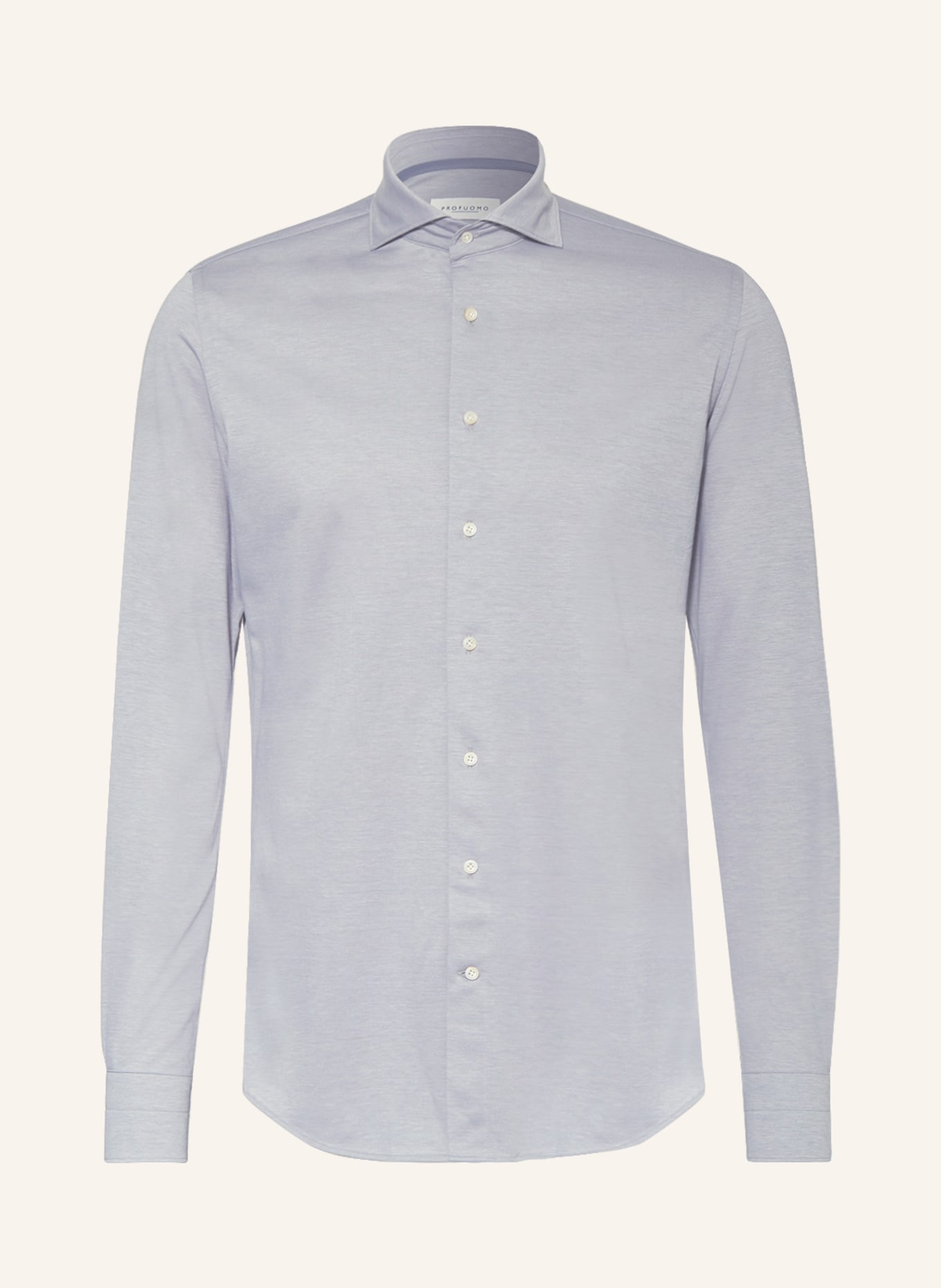 PROFUOMO Jerseyhemd Slim Fit, Farbe: BLAUGRAU (Bild 1)