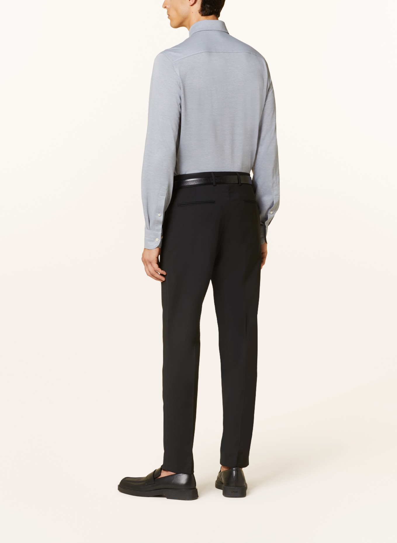 PROFUOMO Jerseyhemd Slim Fit, Farbe: BLAUGRAU (Bild 3)