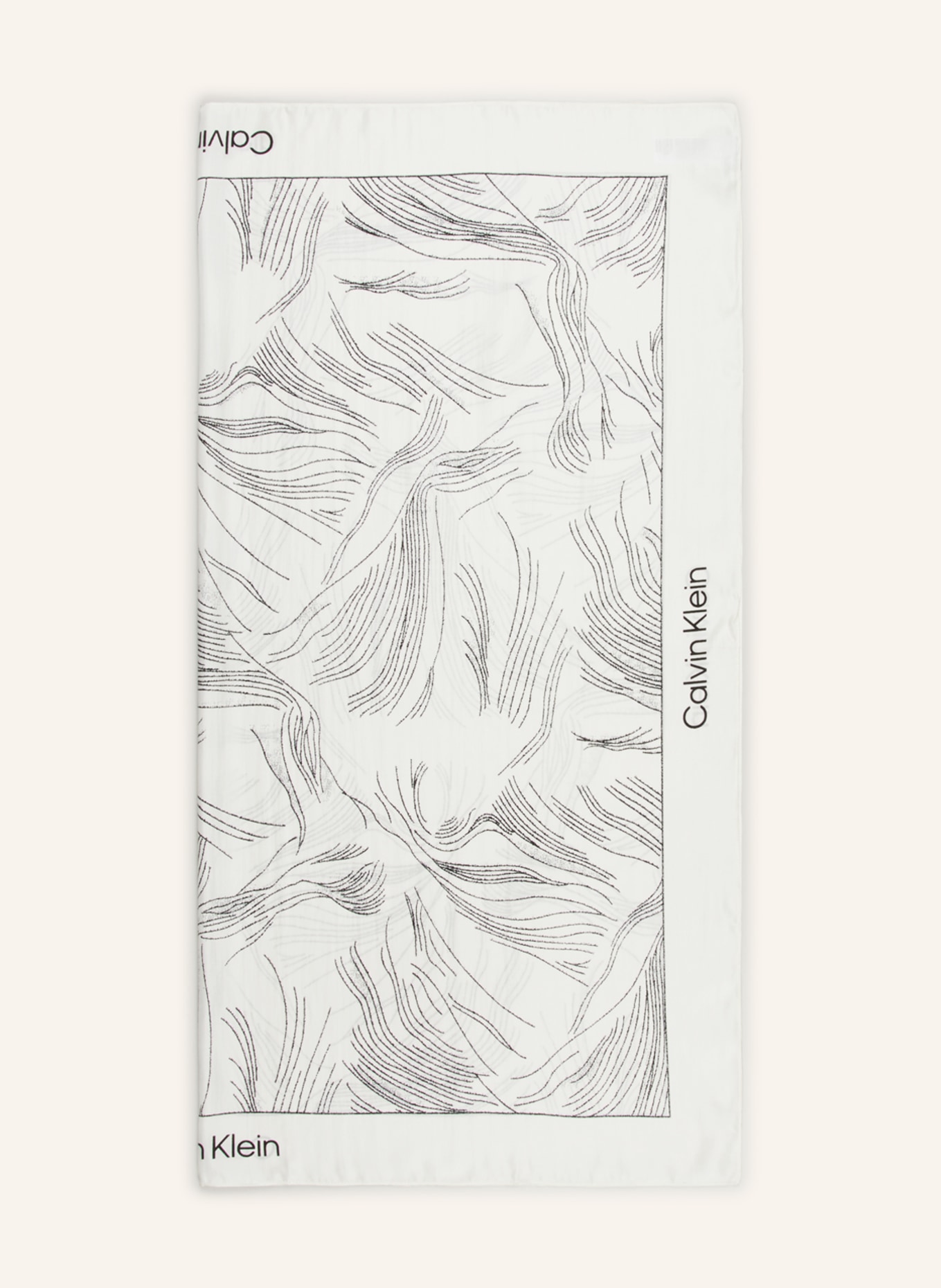 Calvin Klein Seidentuch, Farbe: WEISS (Bild 1)