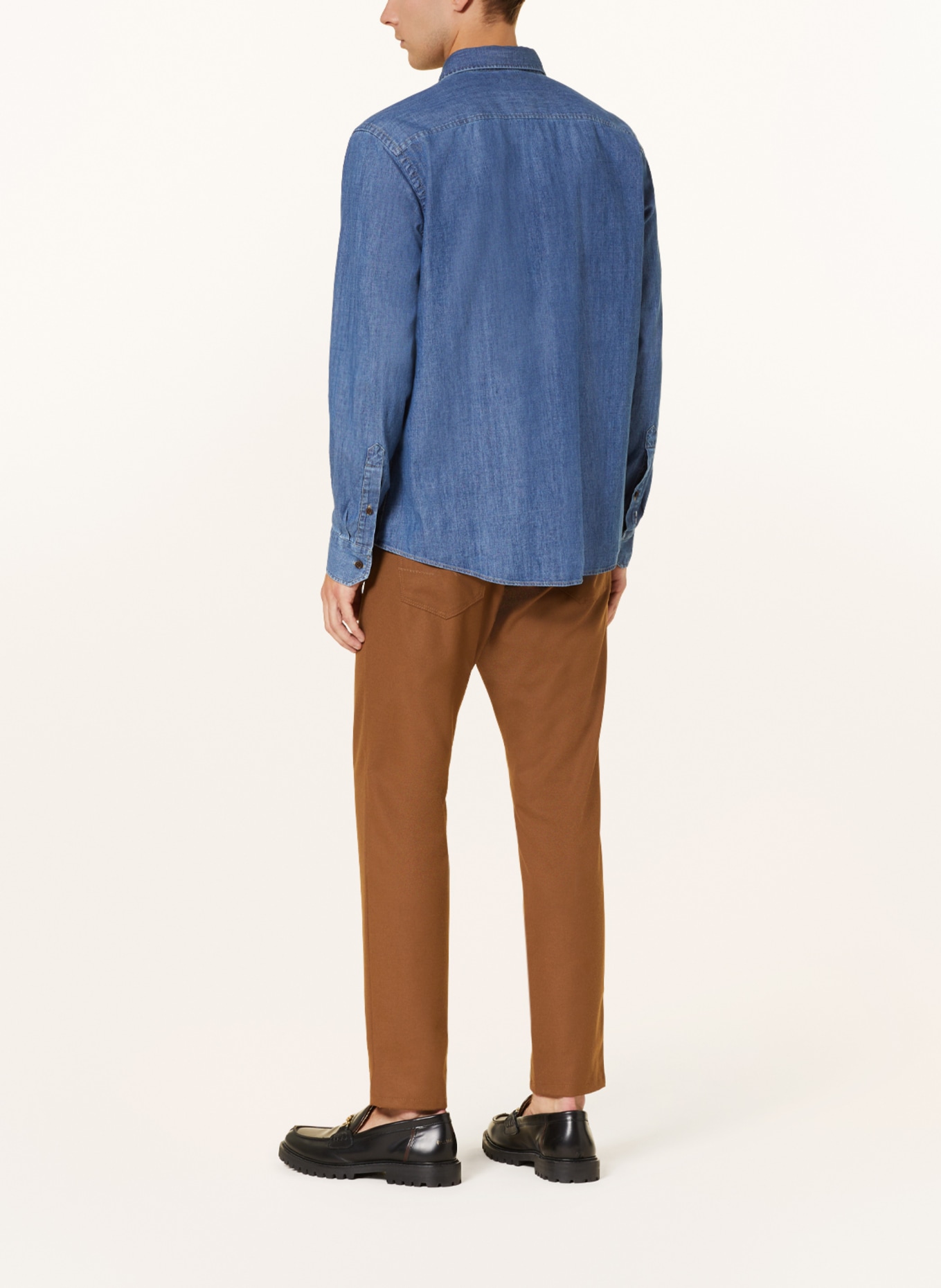 OLYMP Koszula jeansowa casual fit, Kolor: NIEBIESKI (Obrazek 3)