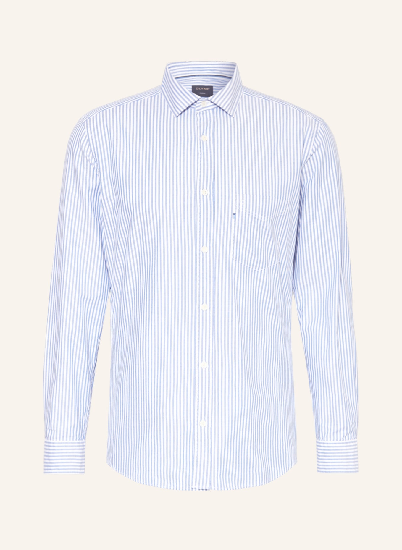 OLYMP Hemd regular fit, Farbe: WEISS/ BLAU (Bild 1)