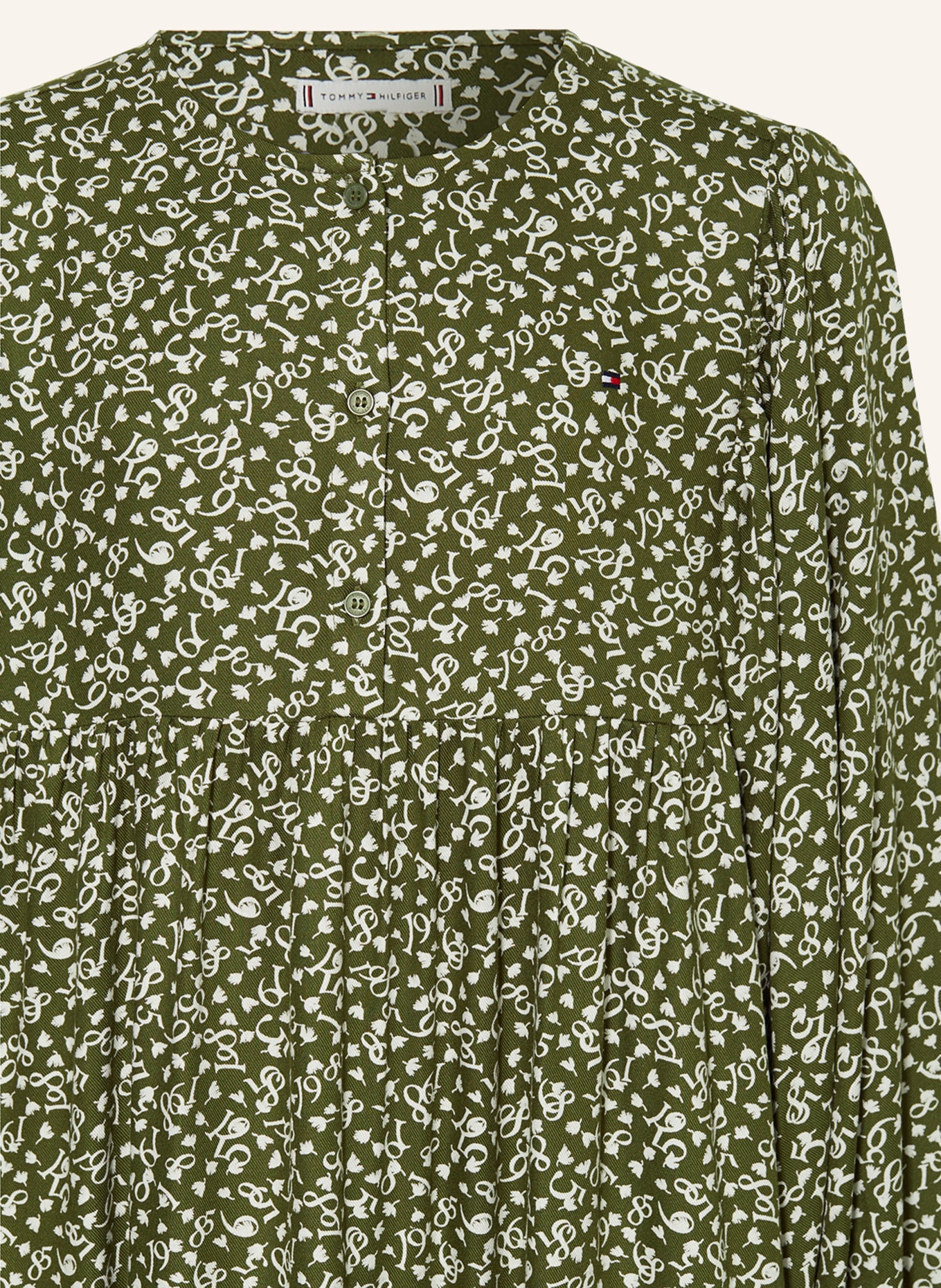 TOMMY HILFIGER Kleid, Farbe: OLIV/ WEISS (Bild 3)