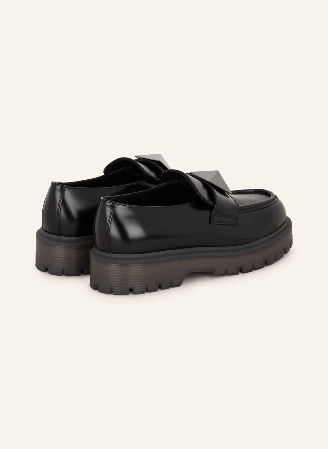 VALENTINO GARAVANI Loafers ONE STUD, Color: BLACK (Image 2)