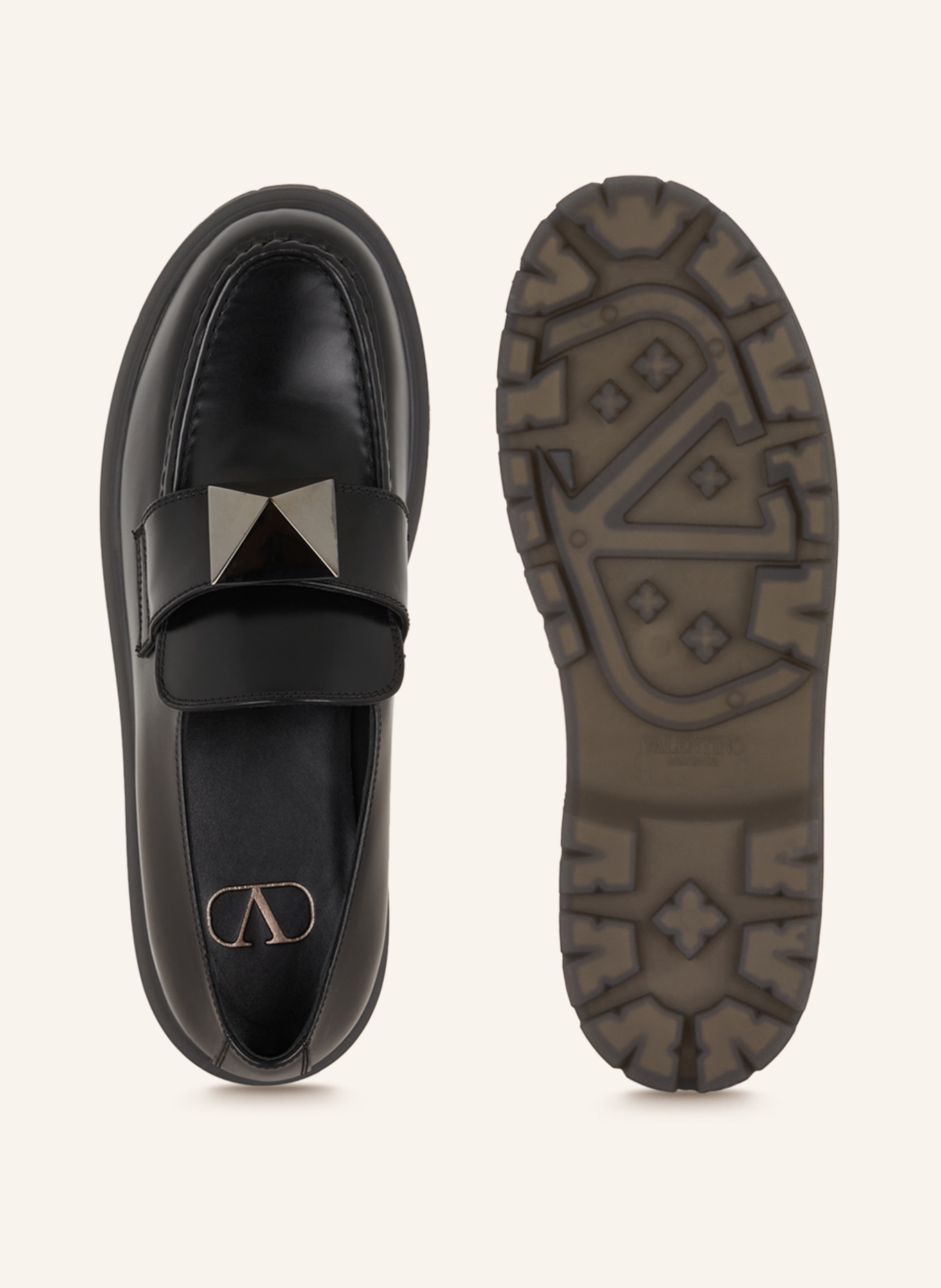 VALENTINO GARAVANI Loafers ONE STUD, Color: BLACK (Image 5)
