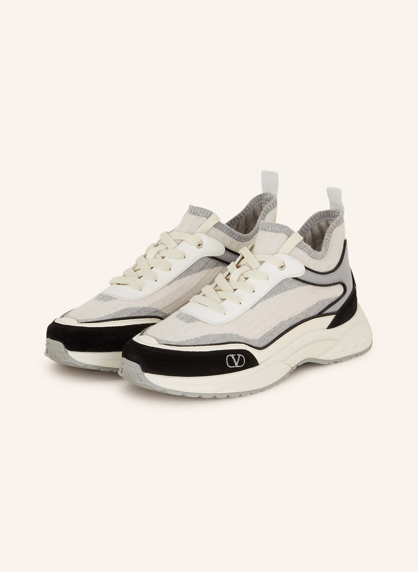 VALENTINO GARAVANI Sneakers READY GO RUNNER, Color: WHITE/ GRAY/ BLACK (Image 1)