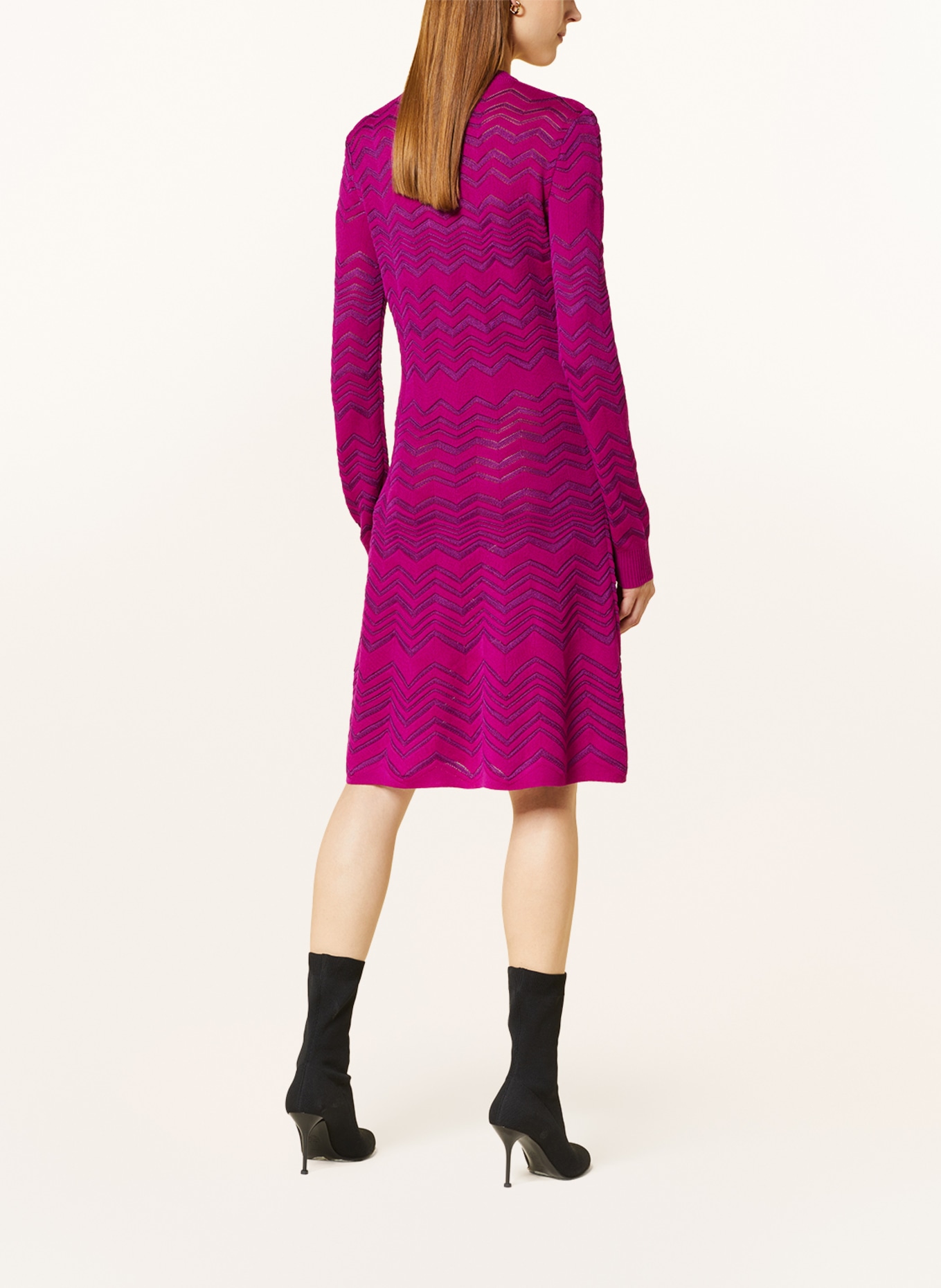 MISSONI Knit dress, Color: FUCHSIA (Image 3)
