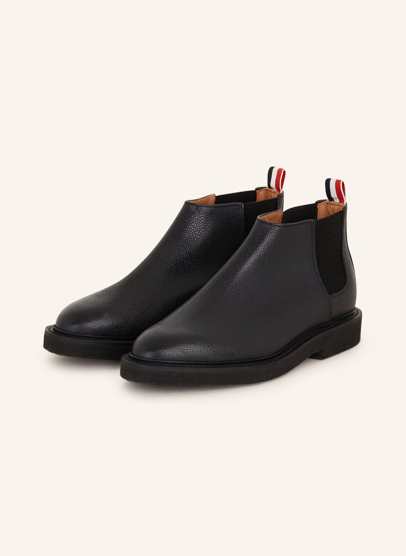 THOM BROWNE. Chelsea boots, Color: BLACK (Image 1)