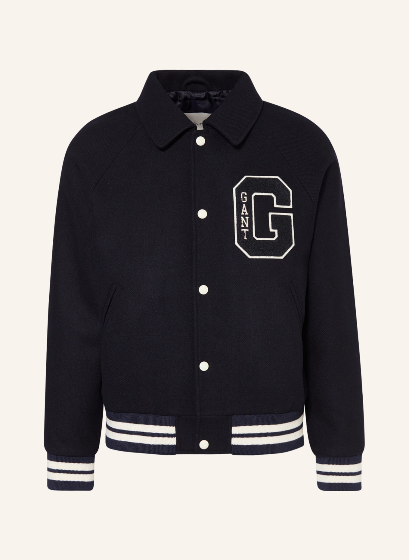 GANT College jacket, Color: DARK BLUE/ WHITE (Image 1)