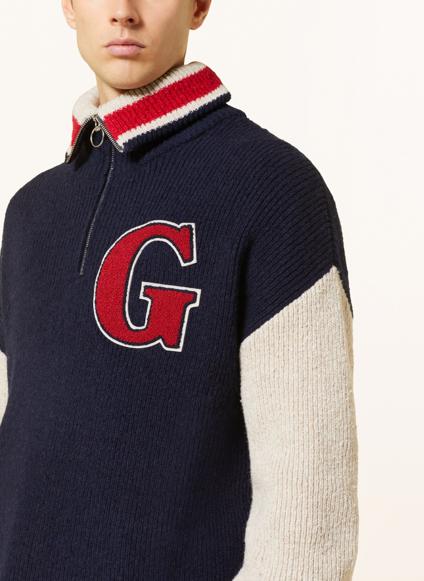 Half zip gant top