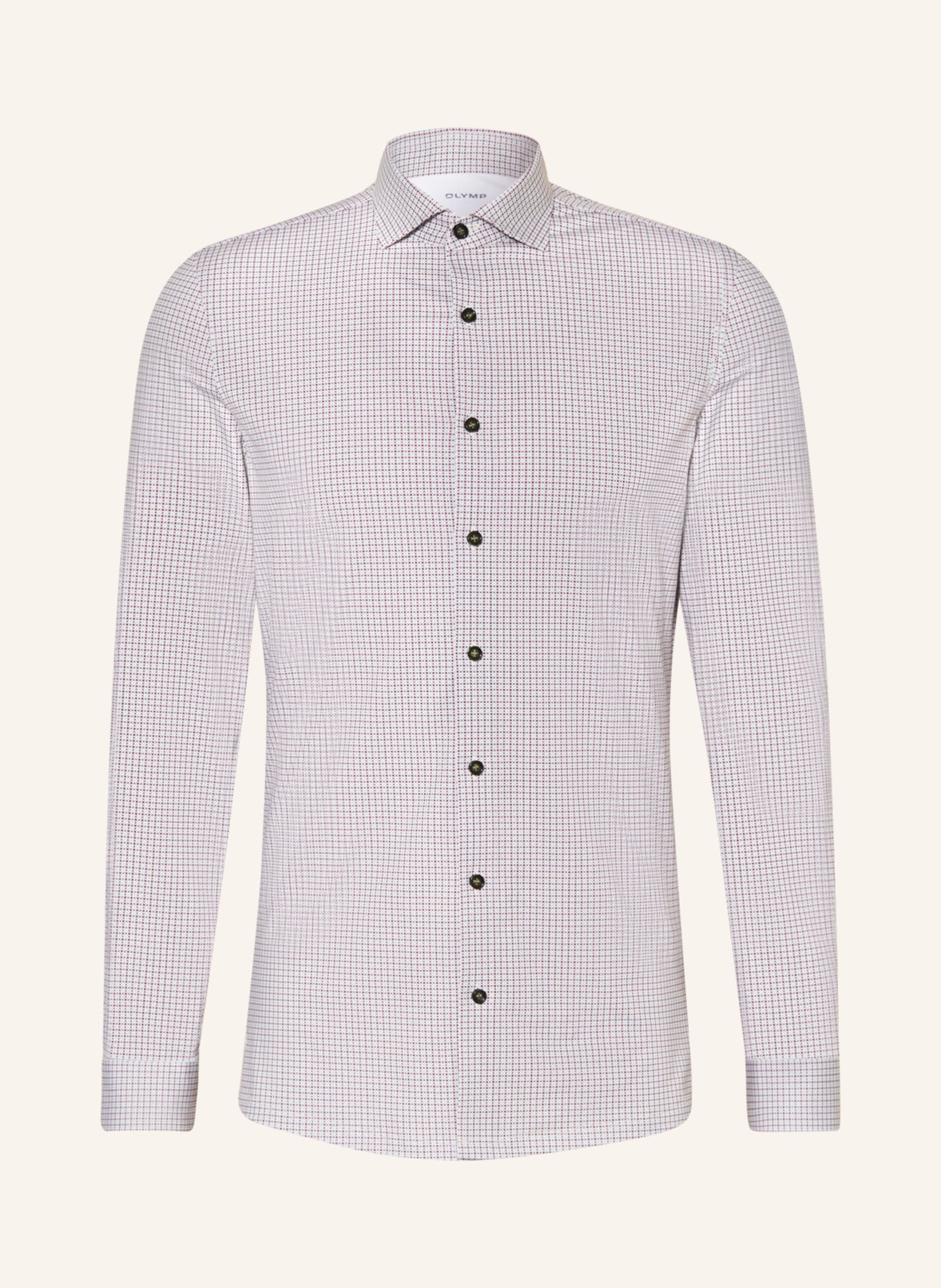 OLYMP Jerseyhemd No. Six 24/Seven super slim, Farbe: MINT/ DUNKELROT (Bild 1)