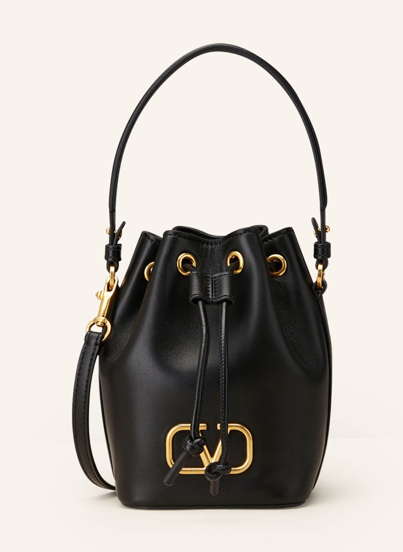 VALENTINO GARAVANI Pouch bag VLOGO SIGNATURE, Color: BLACK/ GOLD (Image 1)