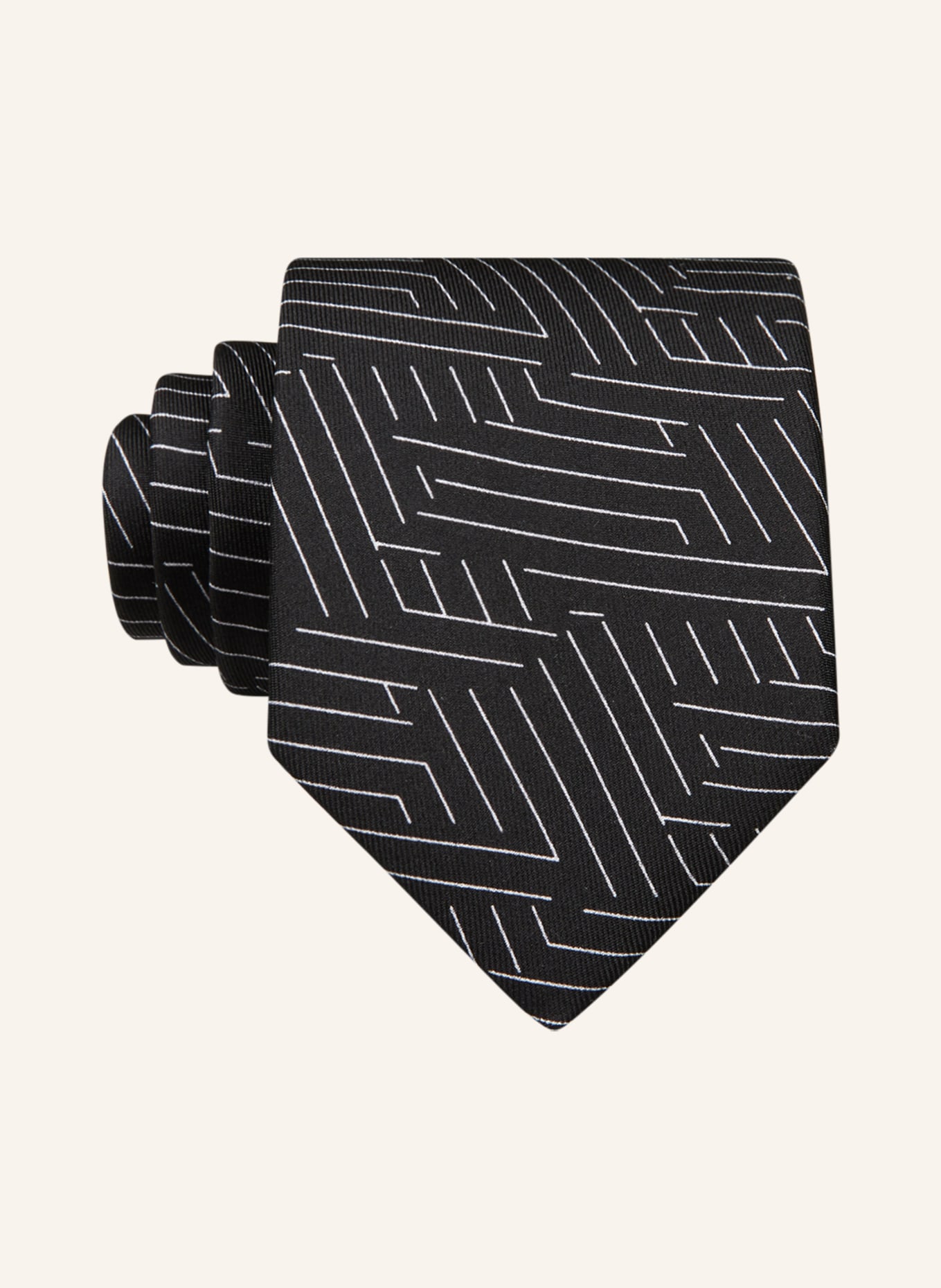 OLYMP Krawat, Kolor: CZARNY (Obrazek 1)