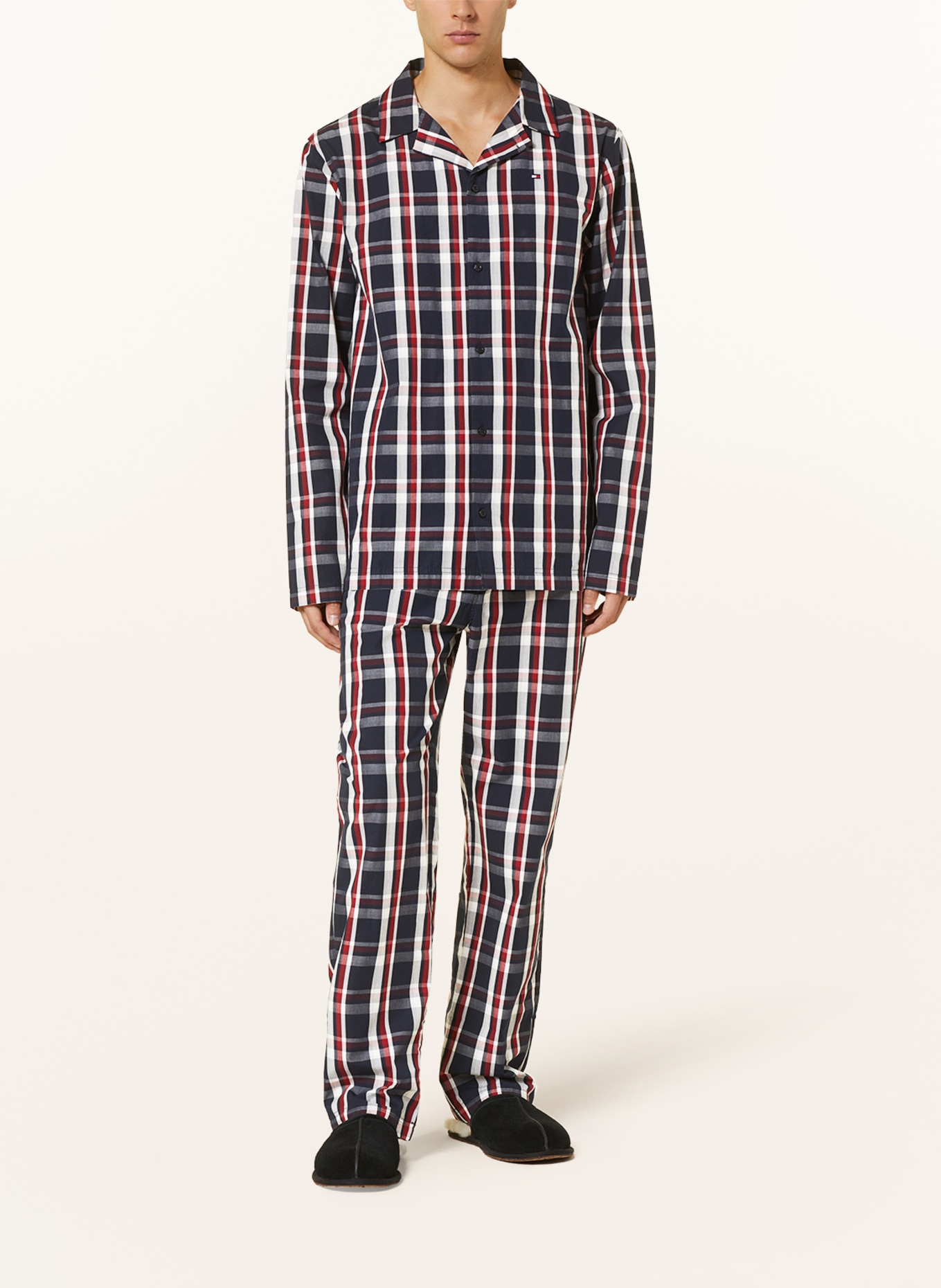 TOMMY HILFIGER Schlafanzug, Farbe: DUNKELBLAU/ WEISS/ DUNKELROT (Bild 2)