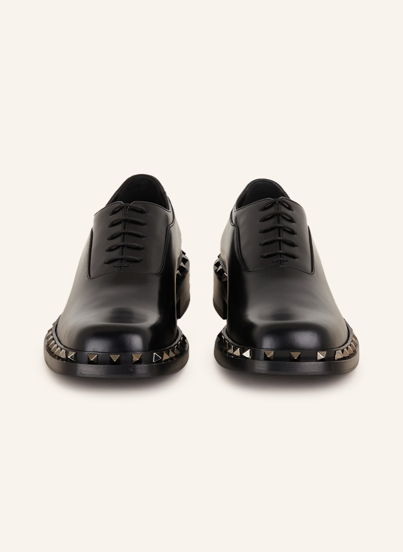 VALENTINO GARAVANI Lace-up shoes ROCKSTUD, Color: BLACK (Image 3)