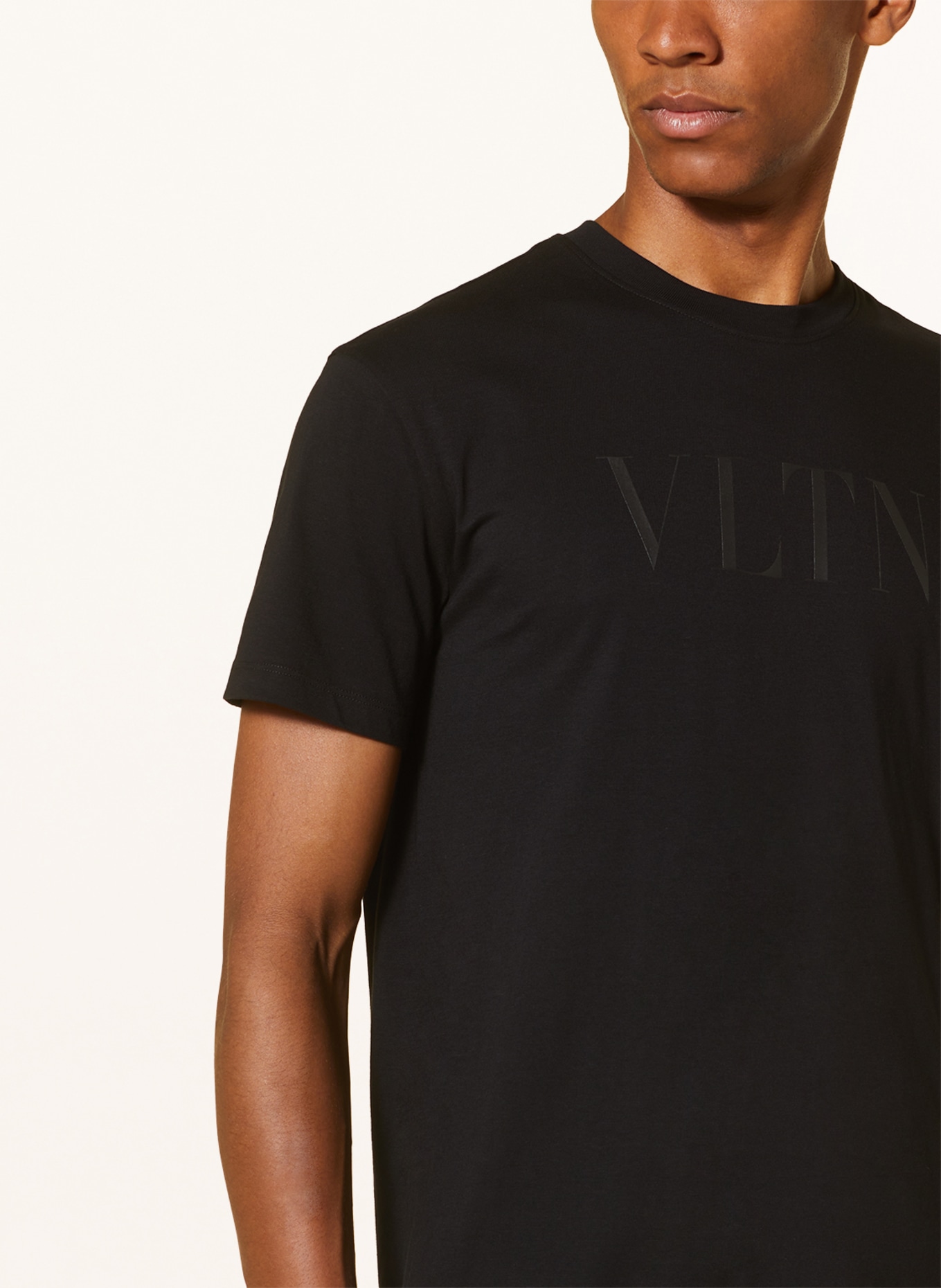 VALENTINO T-shirt VLTN, Color: BLACK (Image 4)