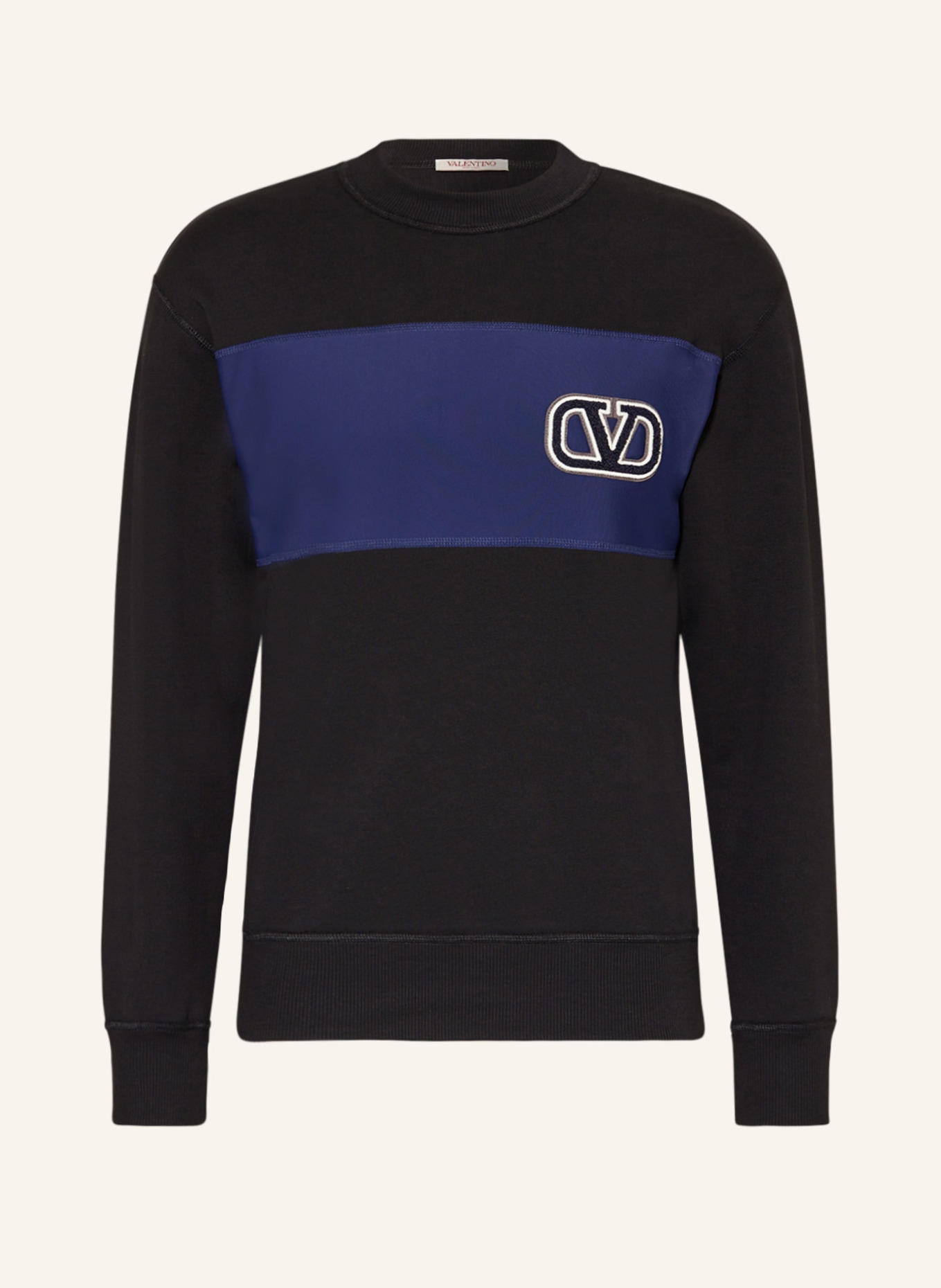 VALENTINO Sweatshirt, Color: BLACK/ BLUE (Image 1)