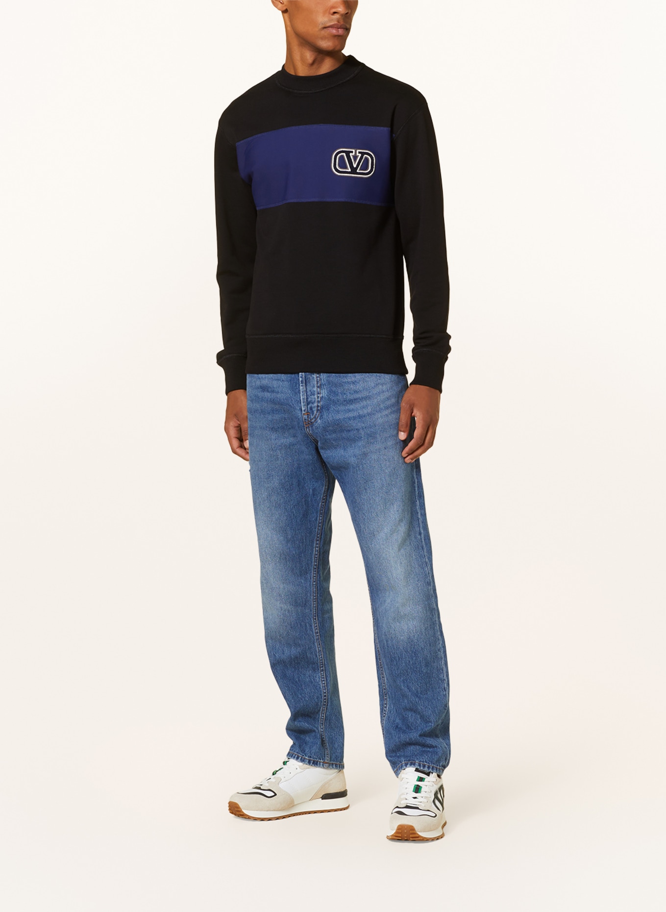 VALENTINO Sweatshirt, Color: BLACK/ BLUE (Image 2)