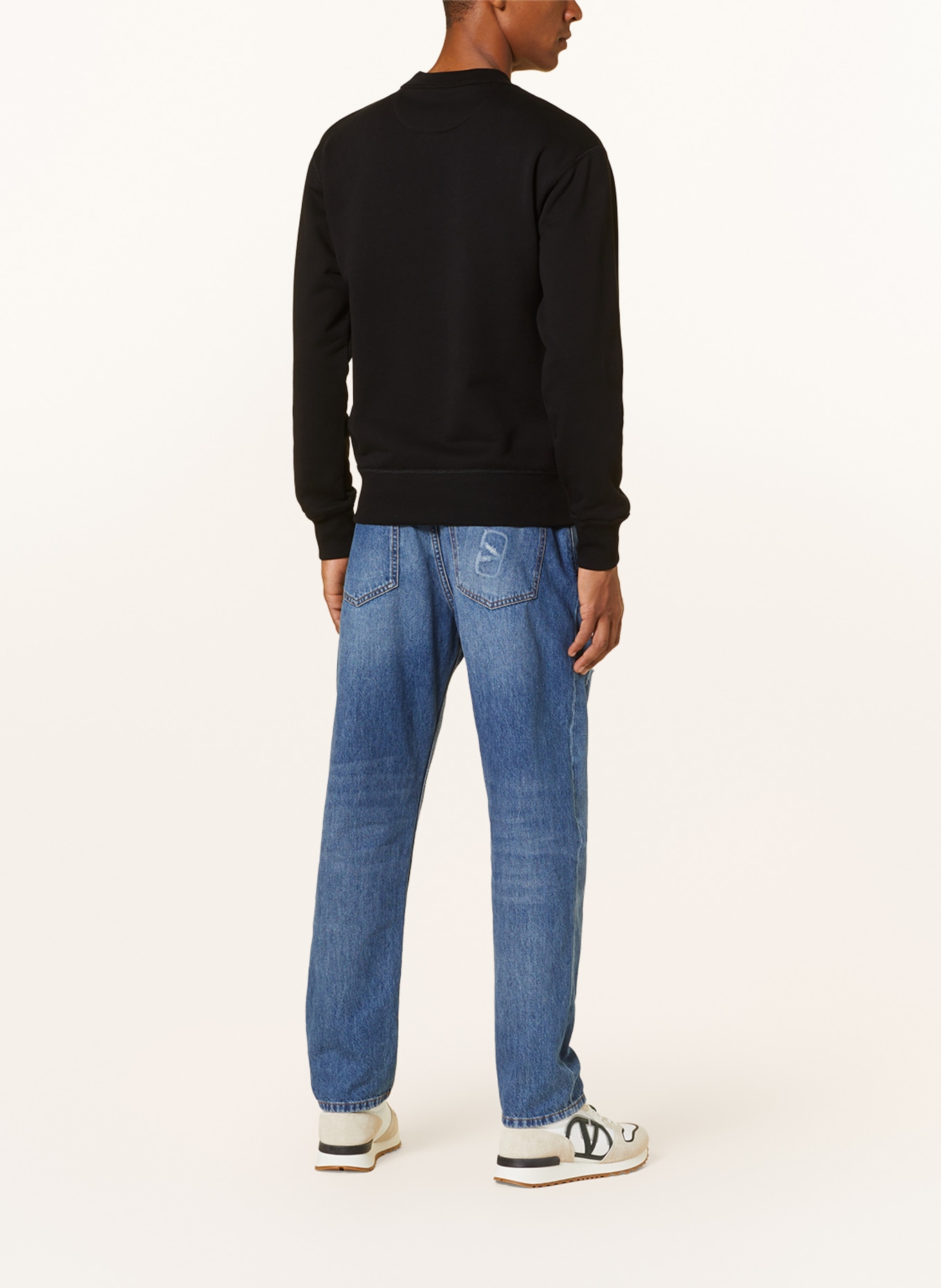 VALENTINO Sweatshirt, Color: BLACK/ BLUE (Image 3)