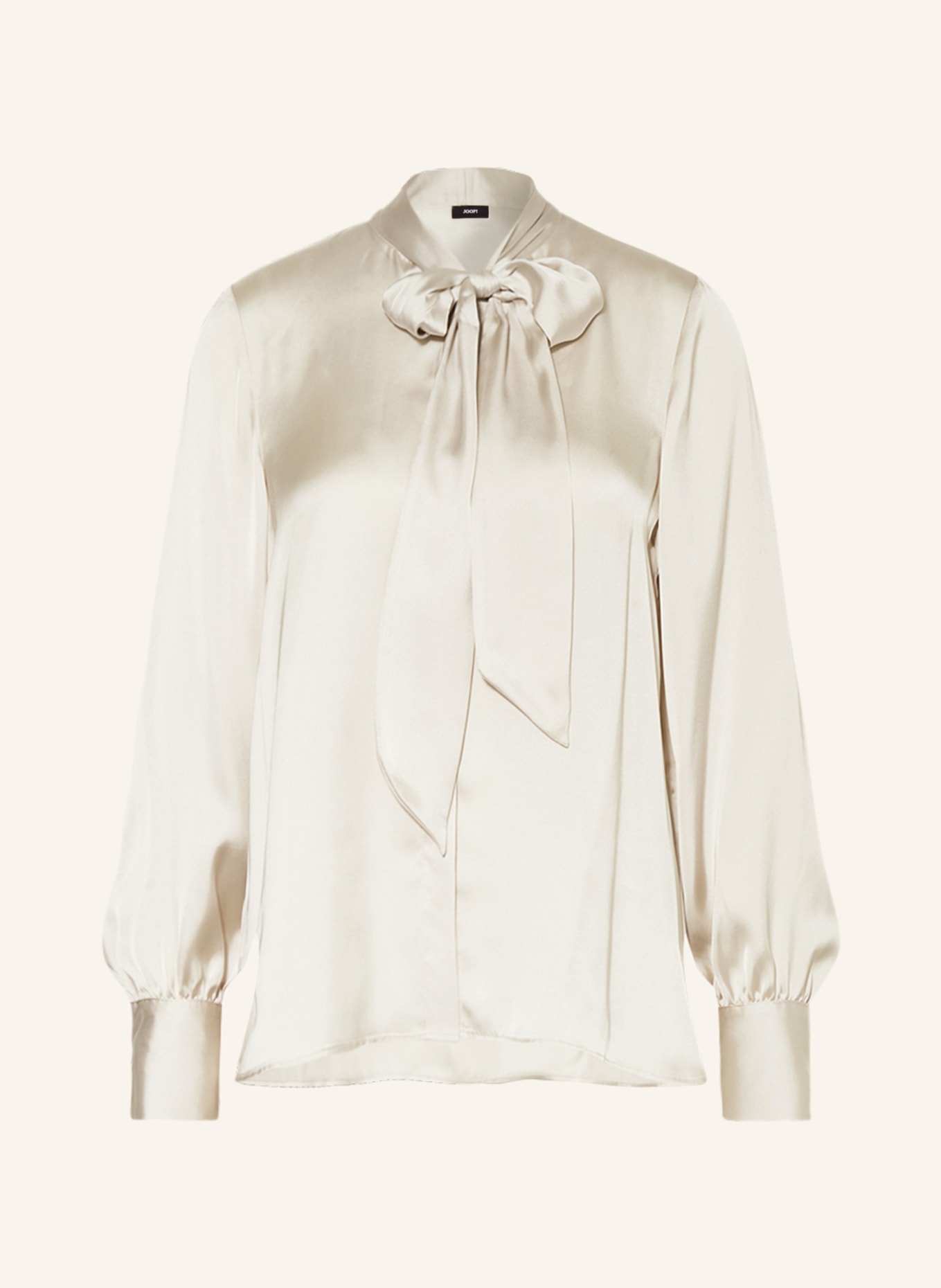 JOOP! Satin bow-tie blouse, Color: WHITE (Image 1)