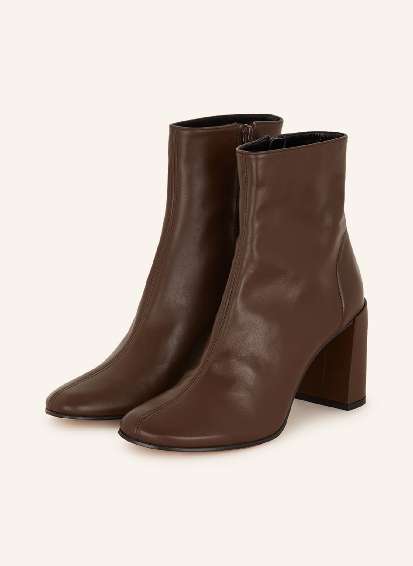 BY FAR Ankle boots VLADA, Color: DARK BROWN (Image 1)
