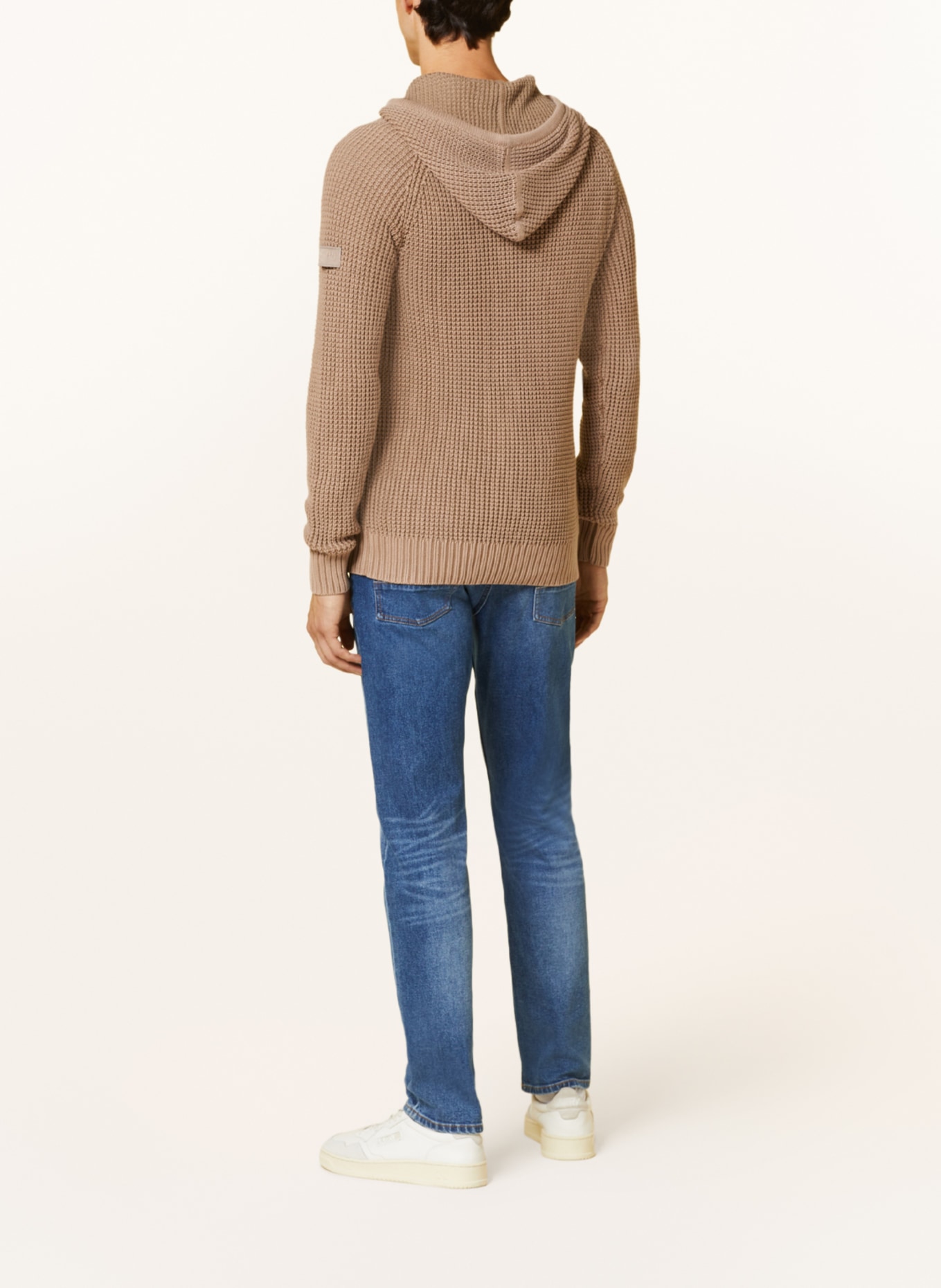 Hoodie hot sale knit sweater