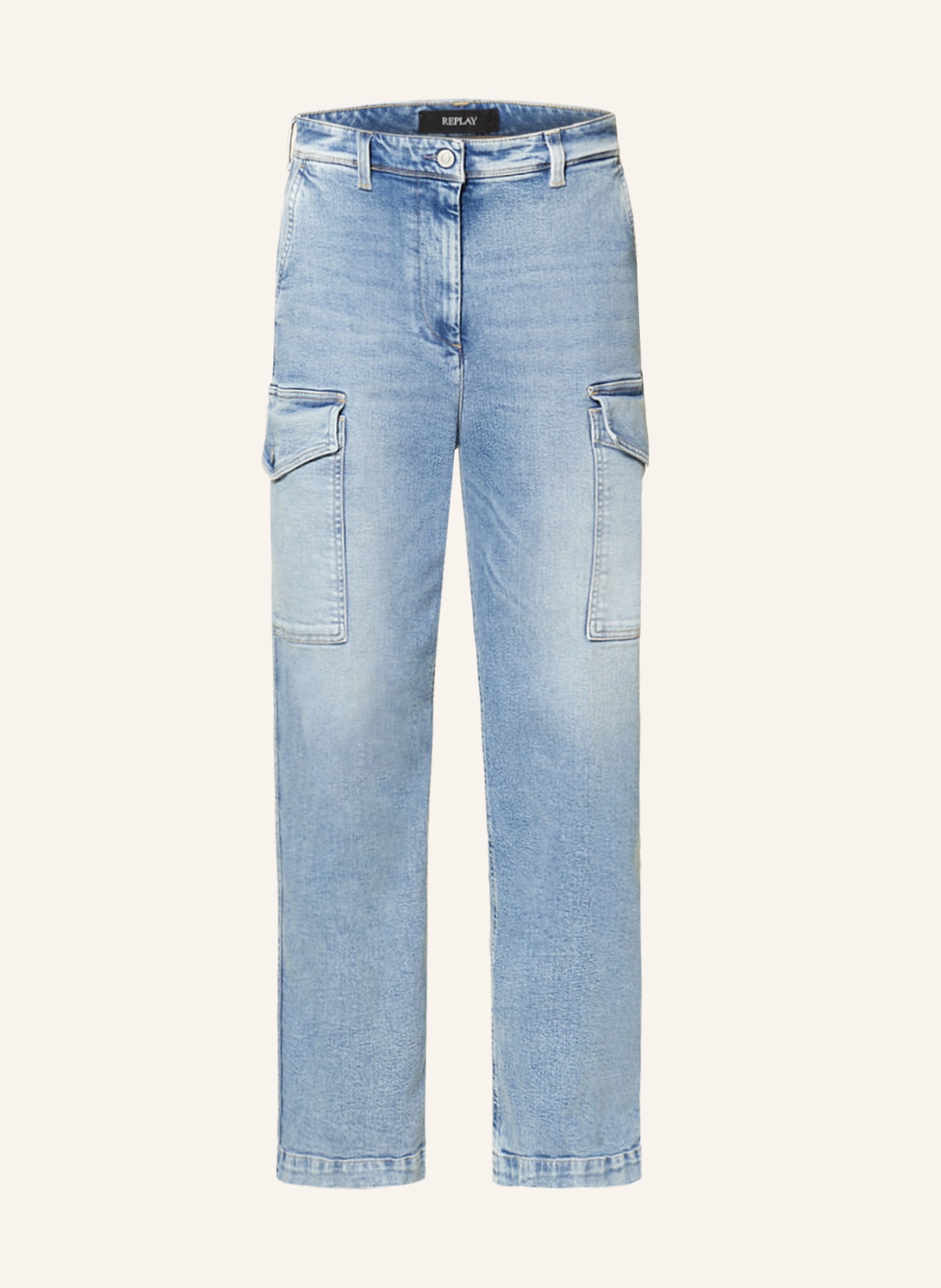 REPLAY Cargo jeans, Color: 011 SUPER LIGHT BLUE (Image 1)