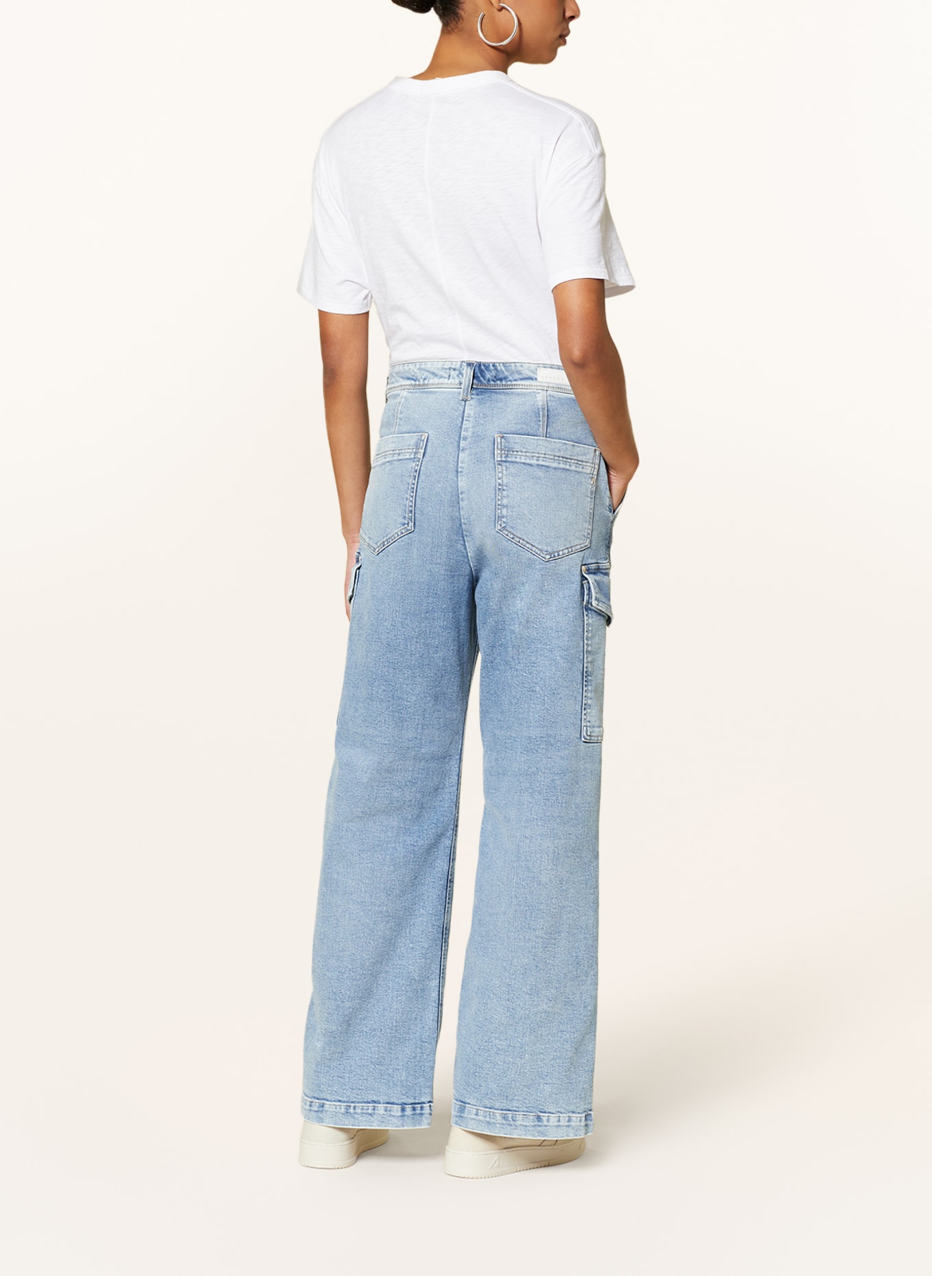 REPLAY Cargo jeans, Color: 011 SUPER LIGHT BLUE (Image 3)