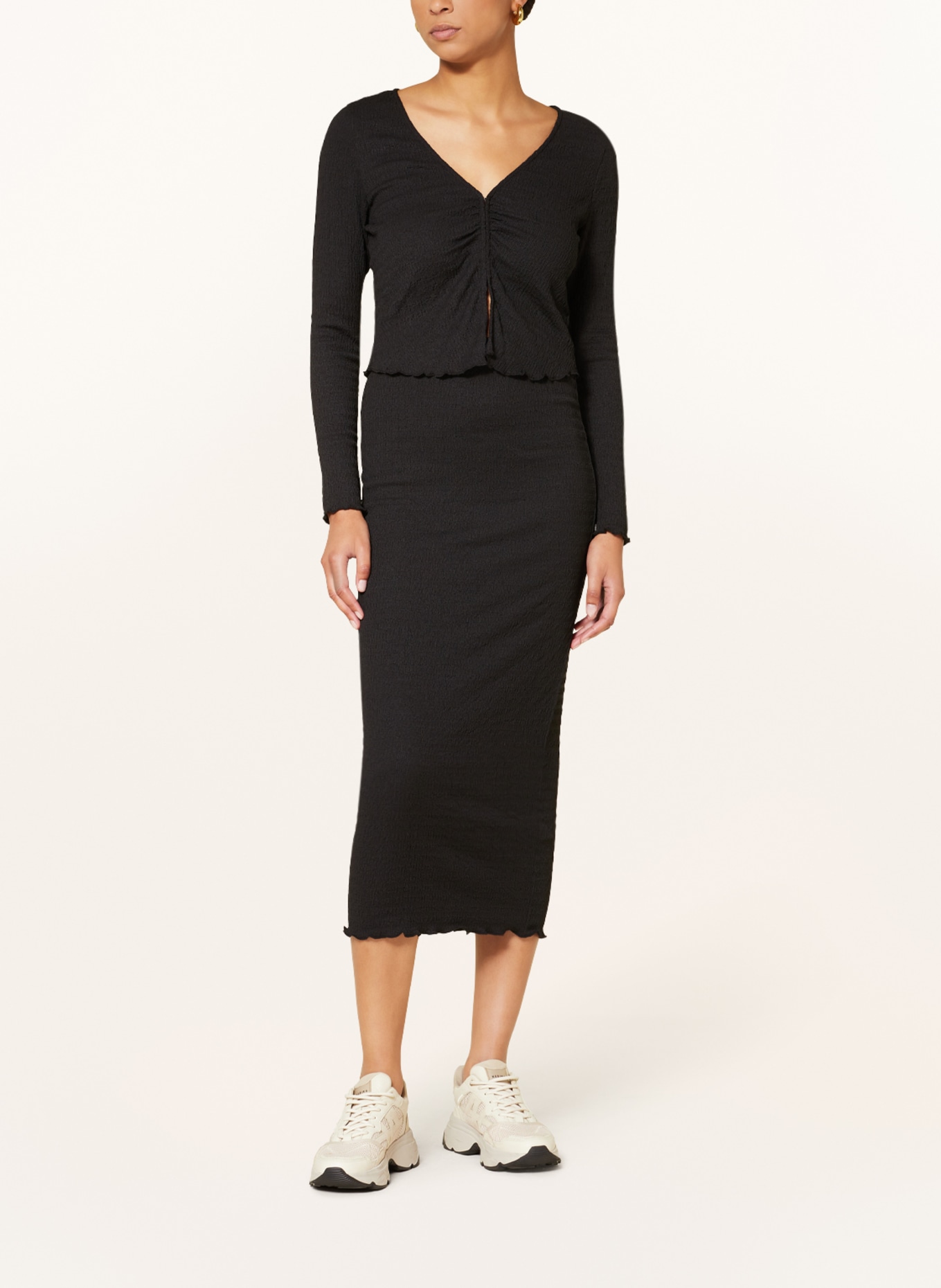 ENVII Cropped-Longsleeve ENWHEEL: SCHWARZ