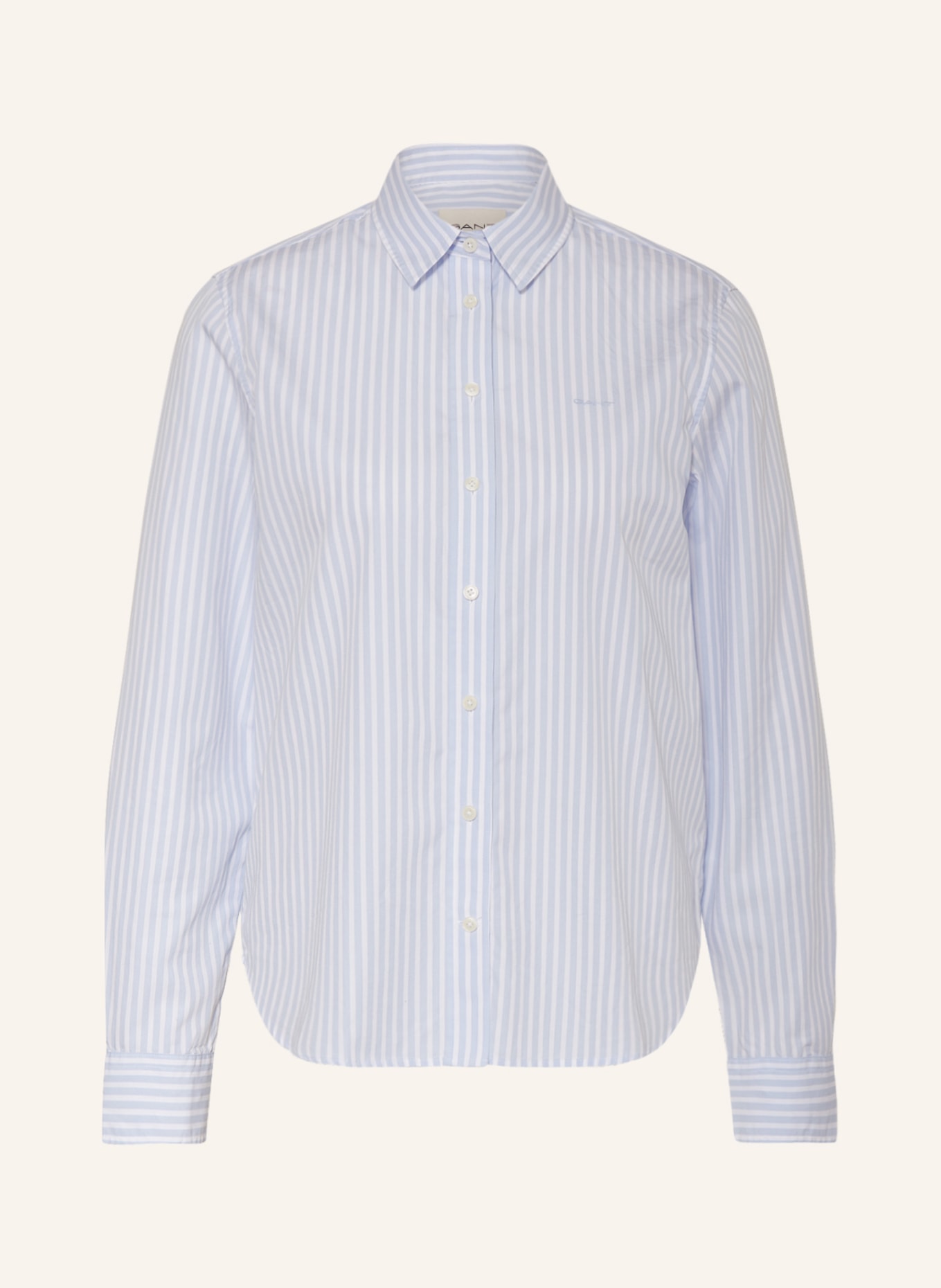 GANT Shirt blouse, Color: WHITE/ LIGHT BLUE (Image 1)