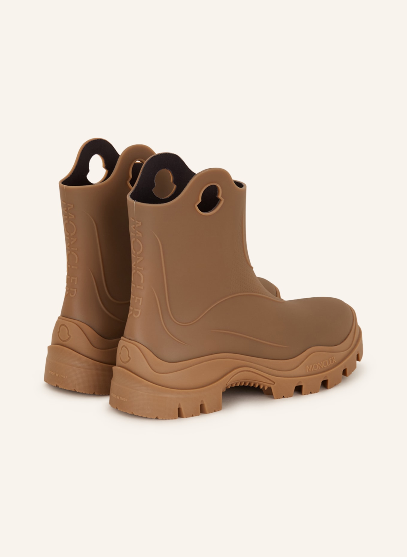 MONCLER Rubber boots MISTY, Color: CAMEL (Image 2)