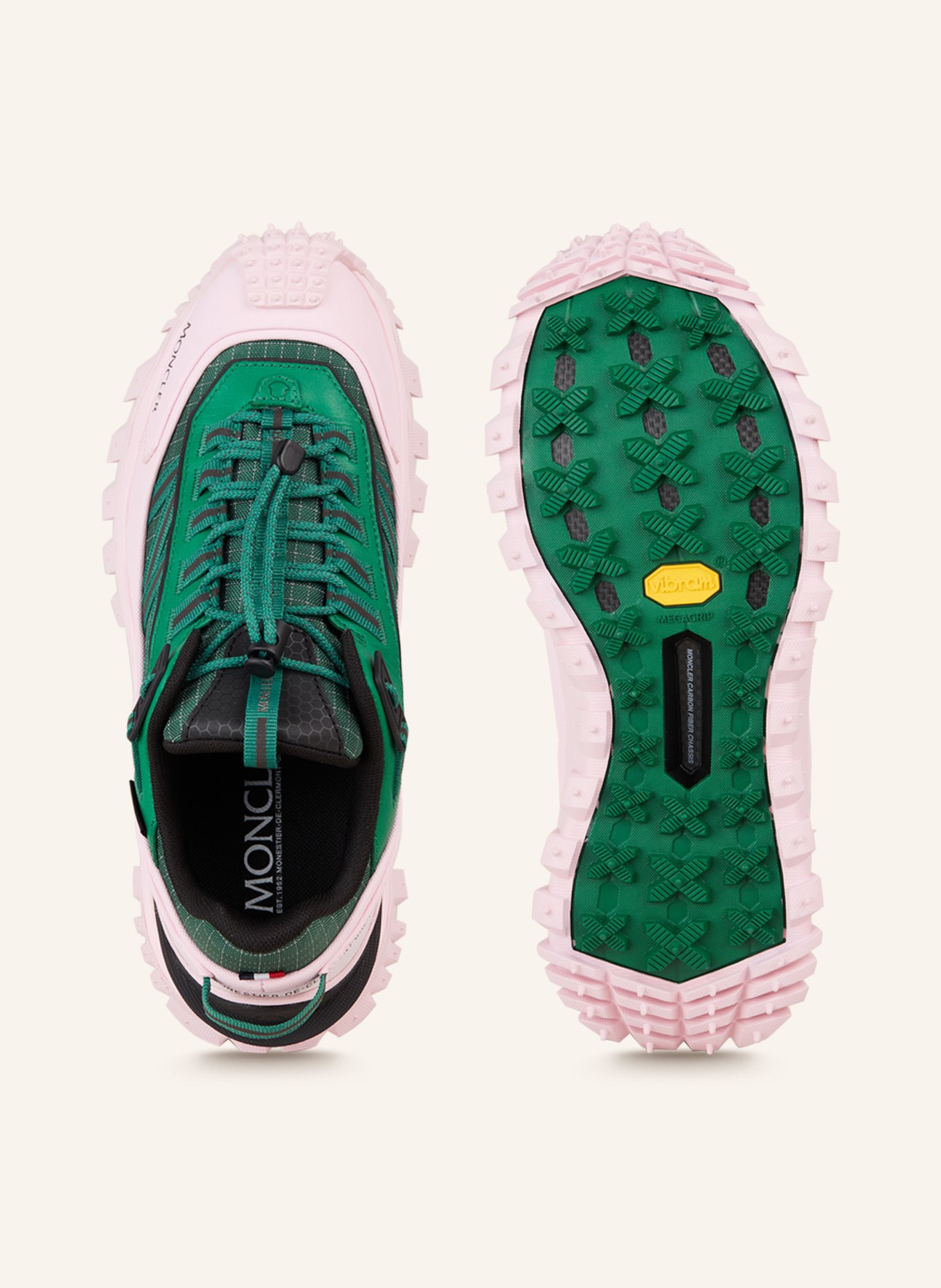 MONCLER Sneakers TRAILGRIP GTX, Color: PINK/ GREEN (Image 5)