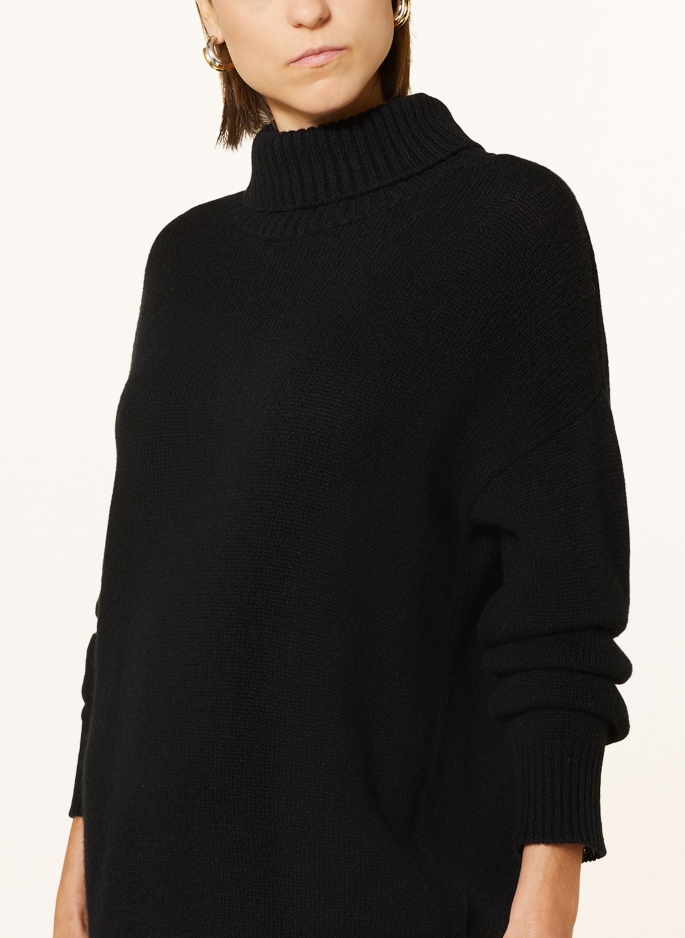 (THE MERCER) N.Y. Turtleneck sweater in cashmere, Color: BLACK (Image 4)