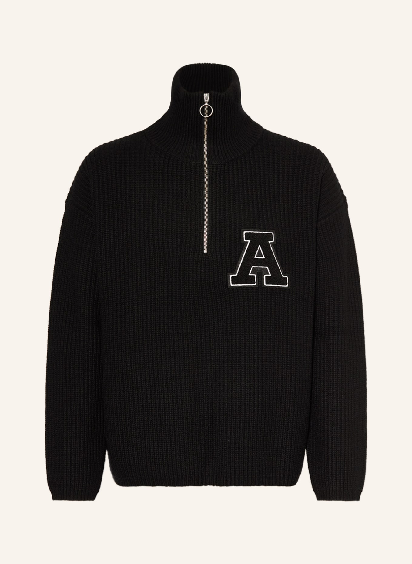 AXEL ARIGATO Half-zip sweater, Color: BLACK (Image 1)