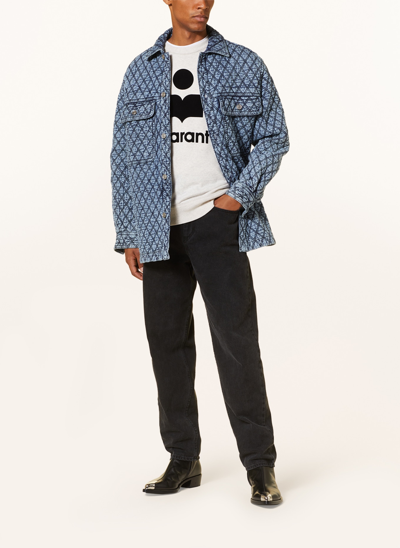 ISABEL MARANT Overjacket DHOTARIO w stylu jeansowym, Kolor: JASNONIEBIESKI/ GRANATOWY (Obrazek 2)