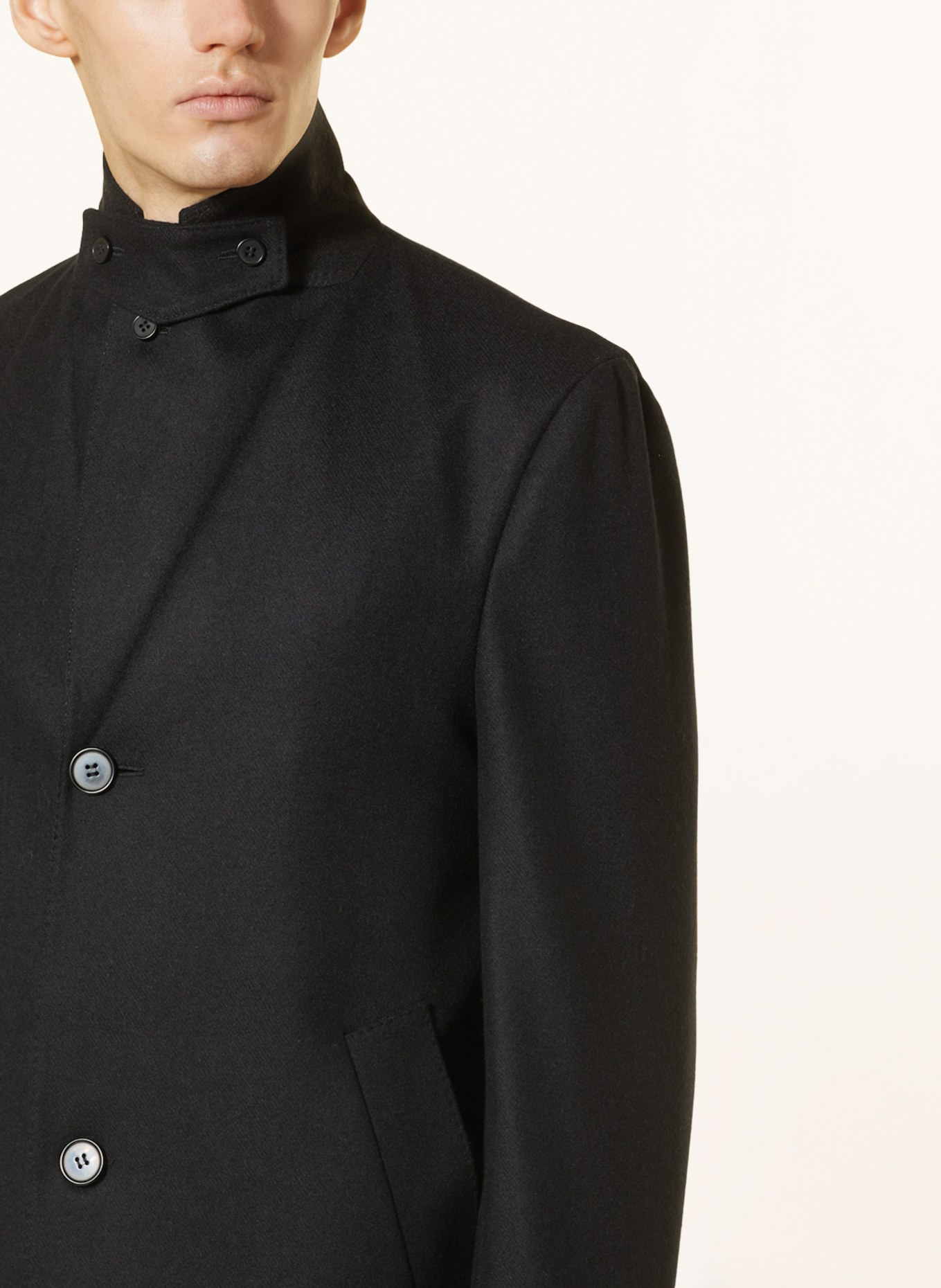 Officine Générale Wool coat, Color: DARK BLUE (Image 5)