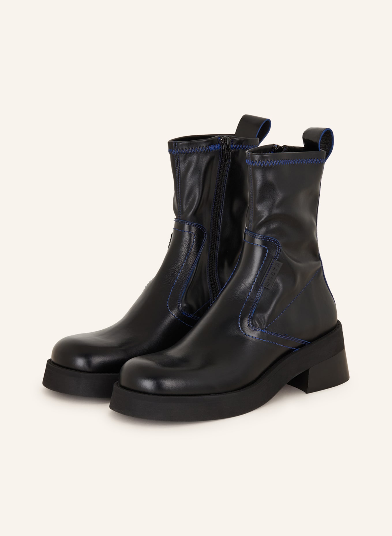 MIISTA Boots OLIANA, Color: BLACK/ BLUE (Image 1)