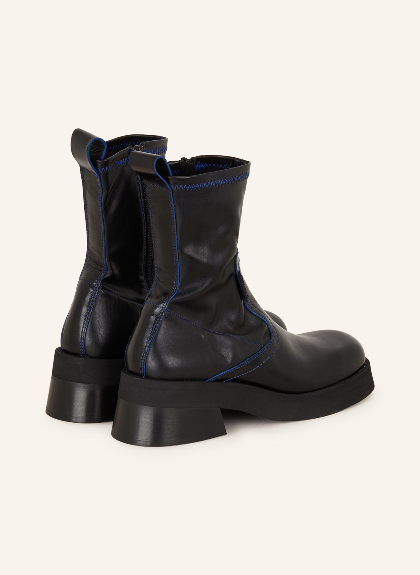 MIISTA Boots OLIANA, Color: BLACK/ BLUE (Image 2)