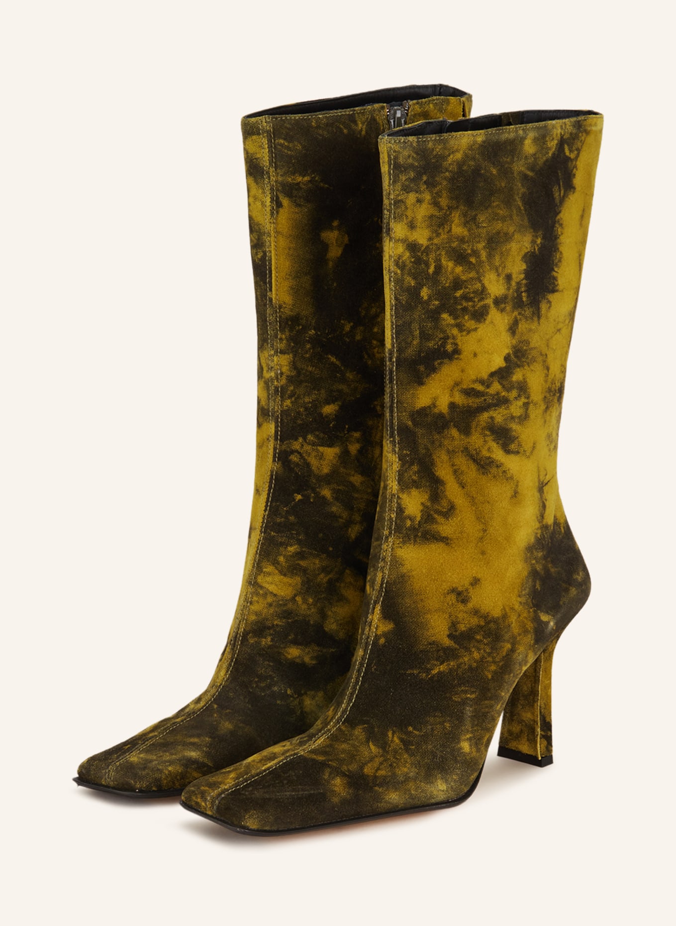 MIISTA Boots NOOR, Color: BLACK/ YELLOW (Image 1)